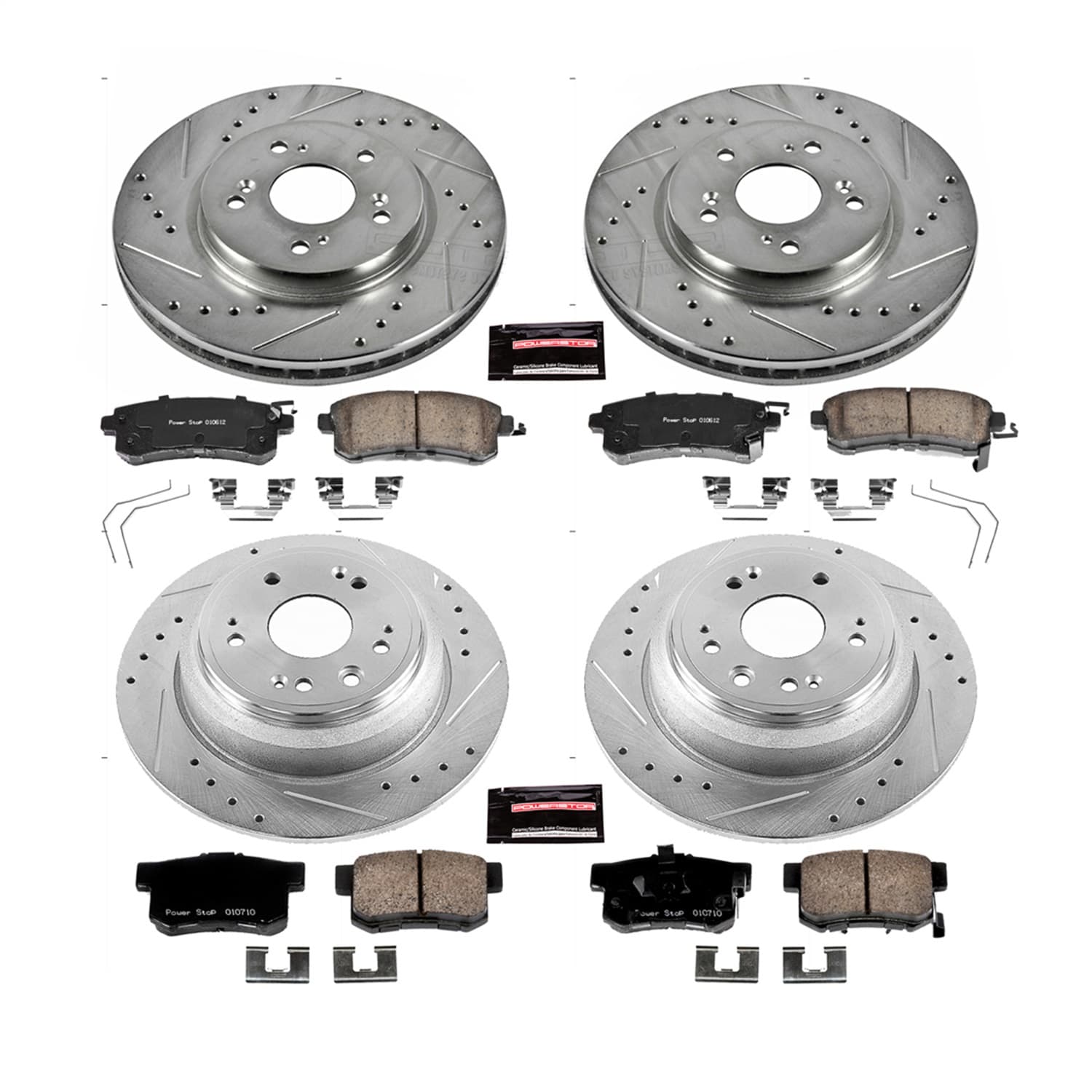 Power Stop - K5816 - Front and Rear - Disc Brake Pad and Rotor Kit image 1
