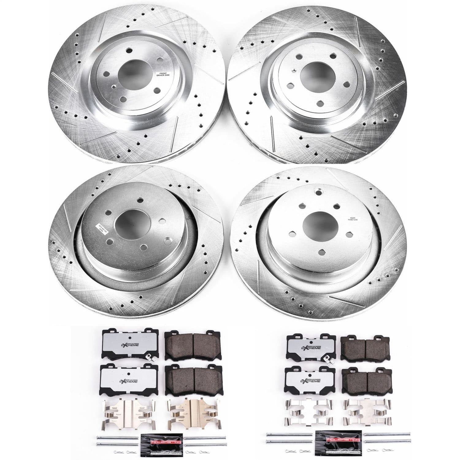 Power Stop - K5823-26 - Front and Rear - Disc Brake Pad and Rotor Kit image 1