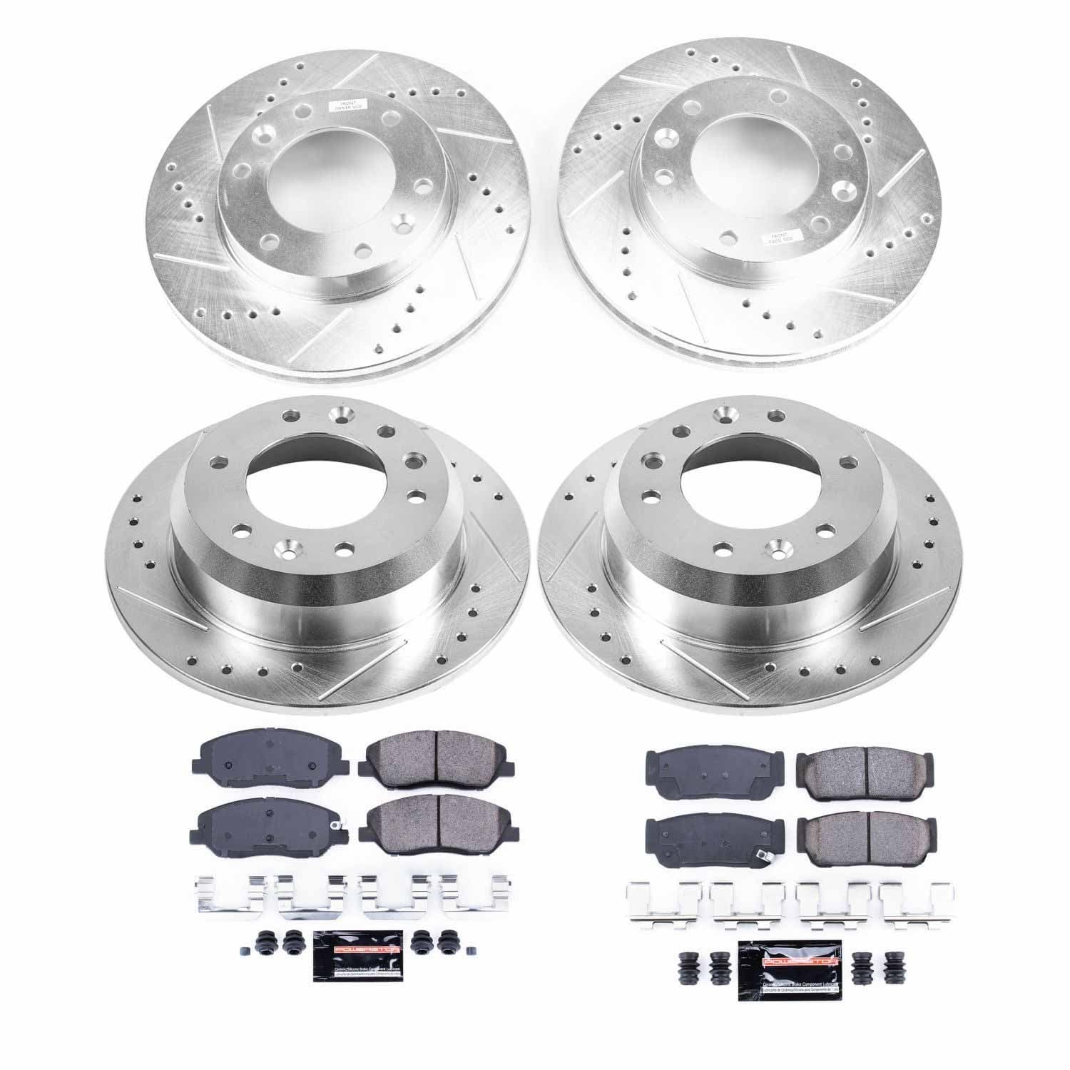 Power Stop - K5832 - Front and Rear - Disc Brake Pad and Rotor Kit image 1