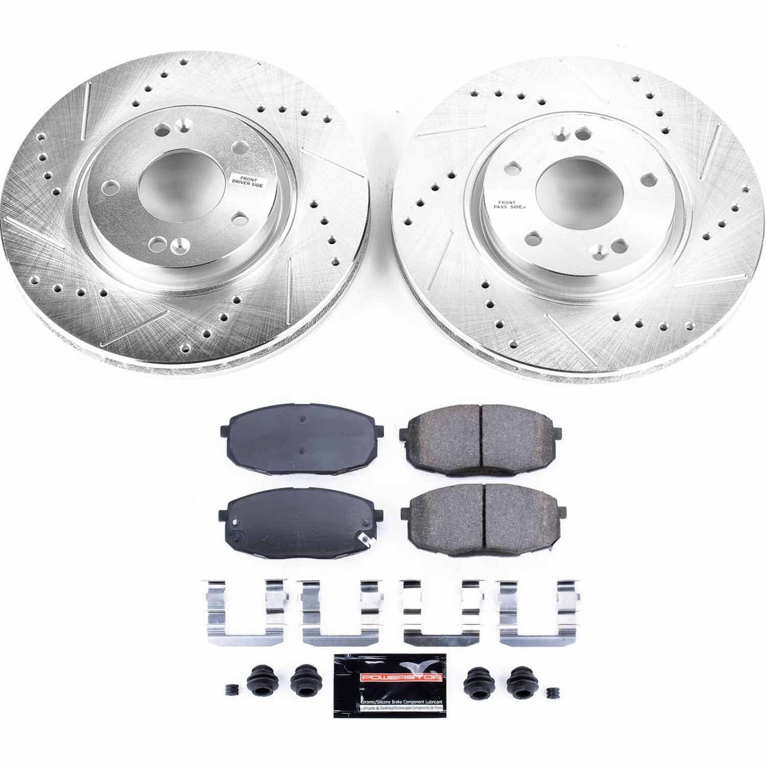 Power Stop - K5837 - Front - Disc Brake Pad and Rotor Kit image 1
