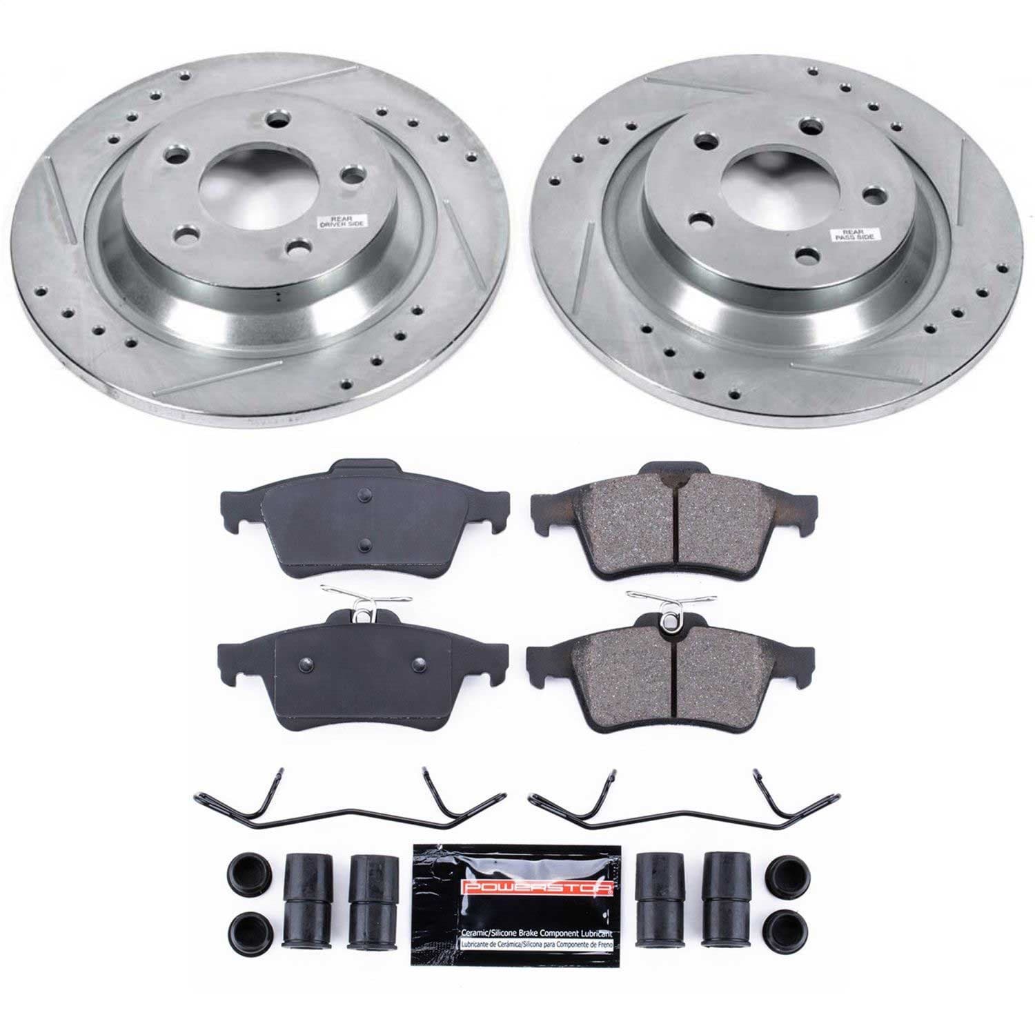 Power Stop - K5842 - Rear - Disc Brake Pad and Rotor Kit image 1