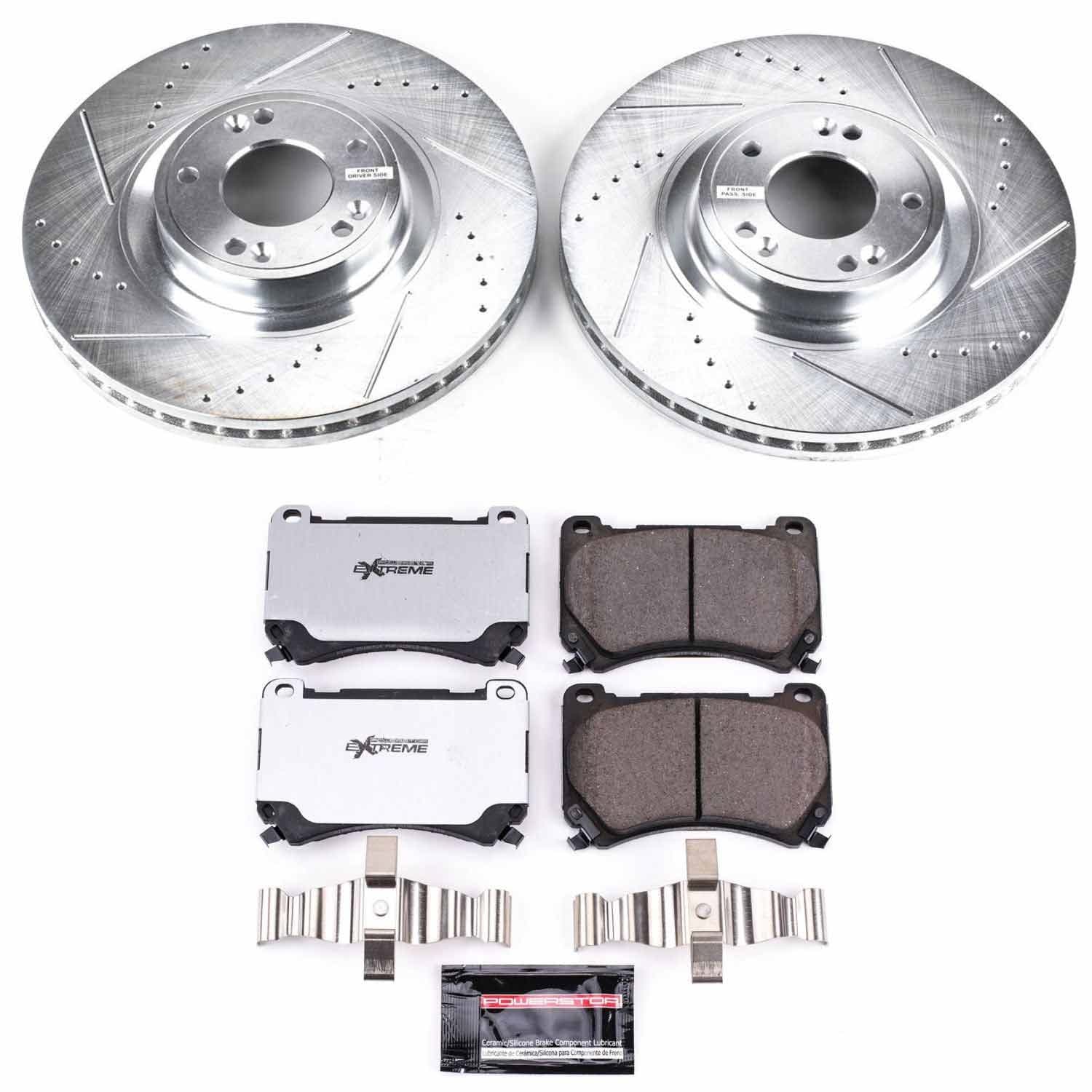 Power Stop - K5843-26 - Front - Disc Brake Pad and Rotor Kit image 1