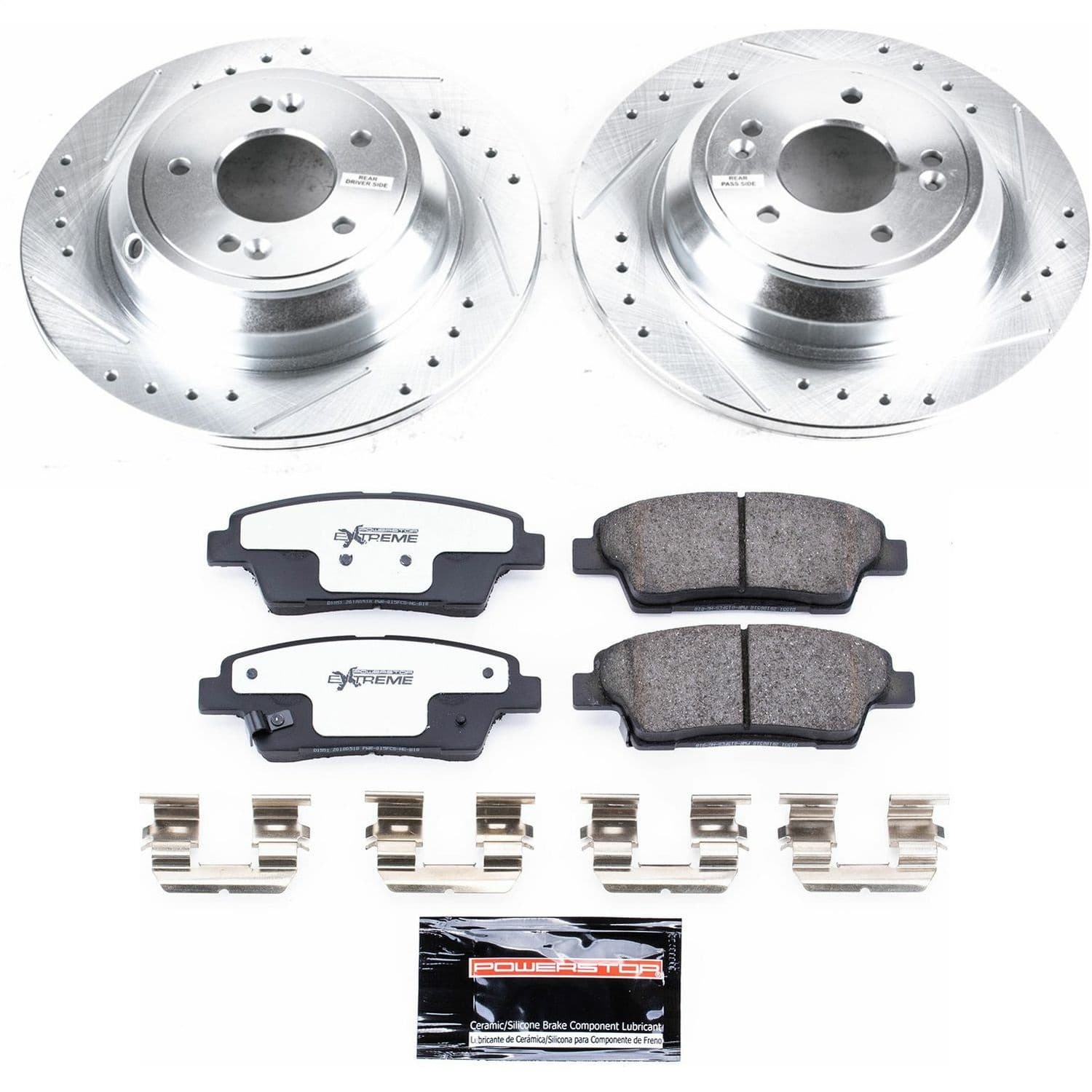 Power Stop - K5848-26 - Rear - Disc Brake Pad and Rotor Kit image 1