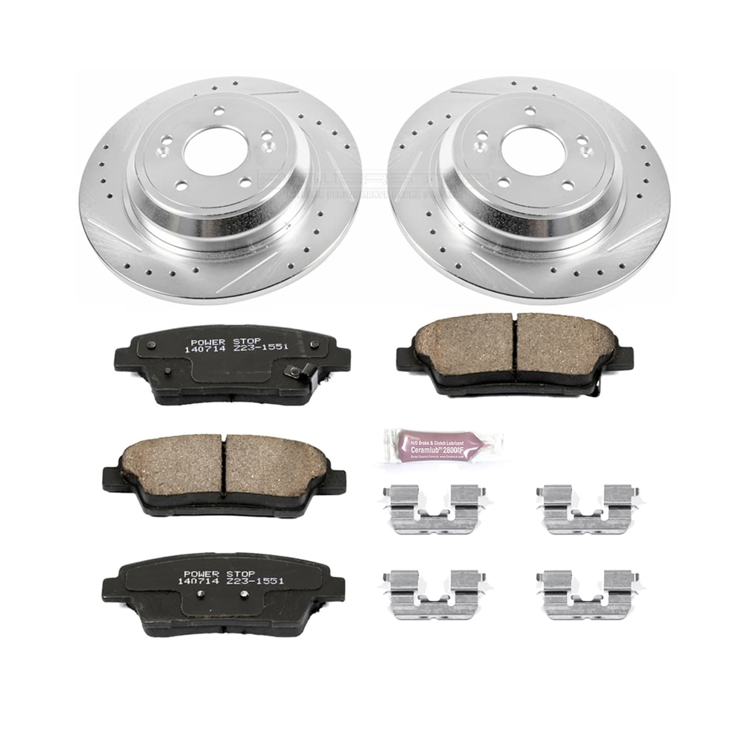 Power Stop - K5848 - Rear - Disc Brake Pad and Rotor Kit image 1