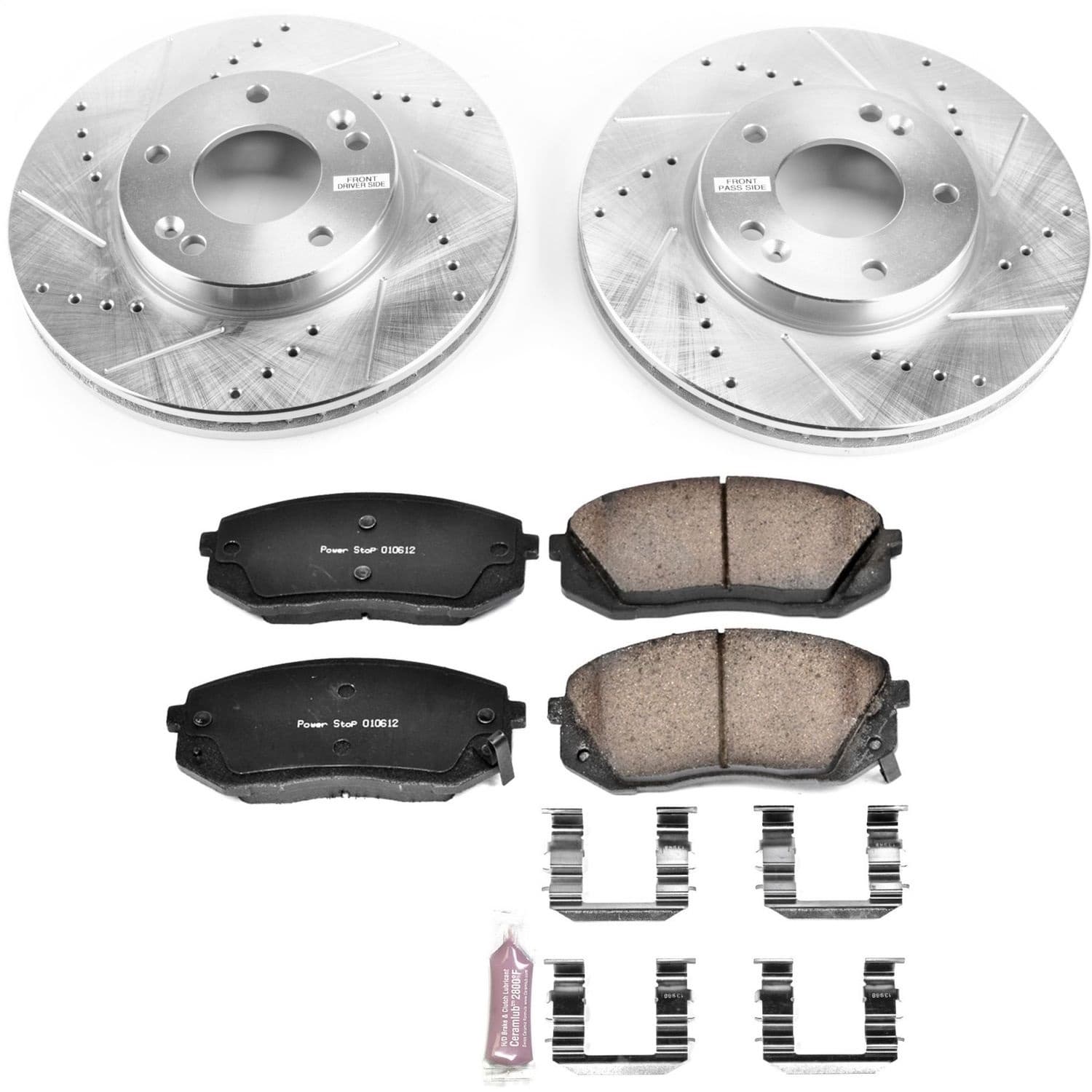 Power Stop - K5851 - Front - Disc Brake Pad and Rotor Kit image 1