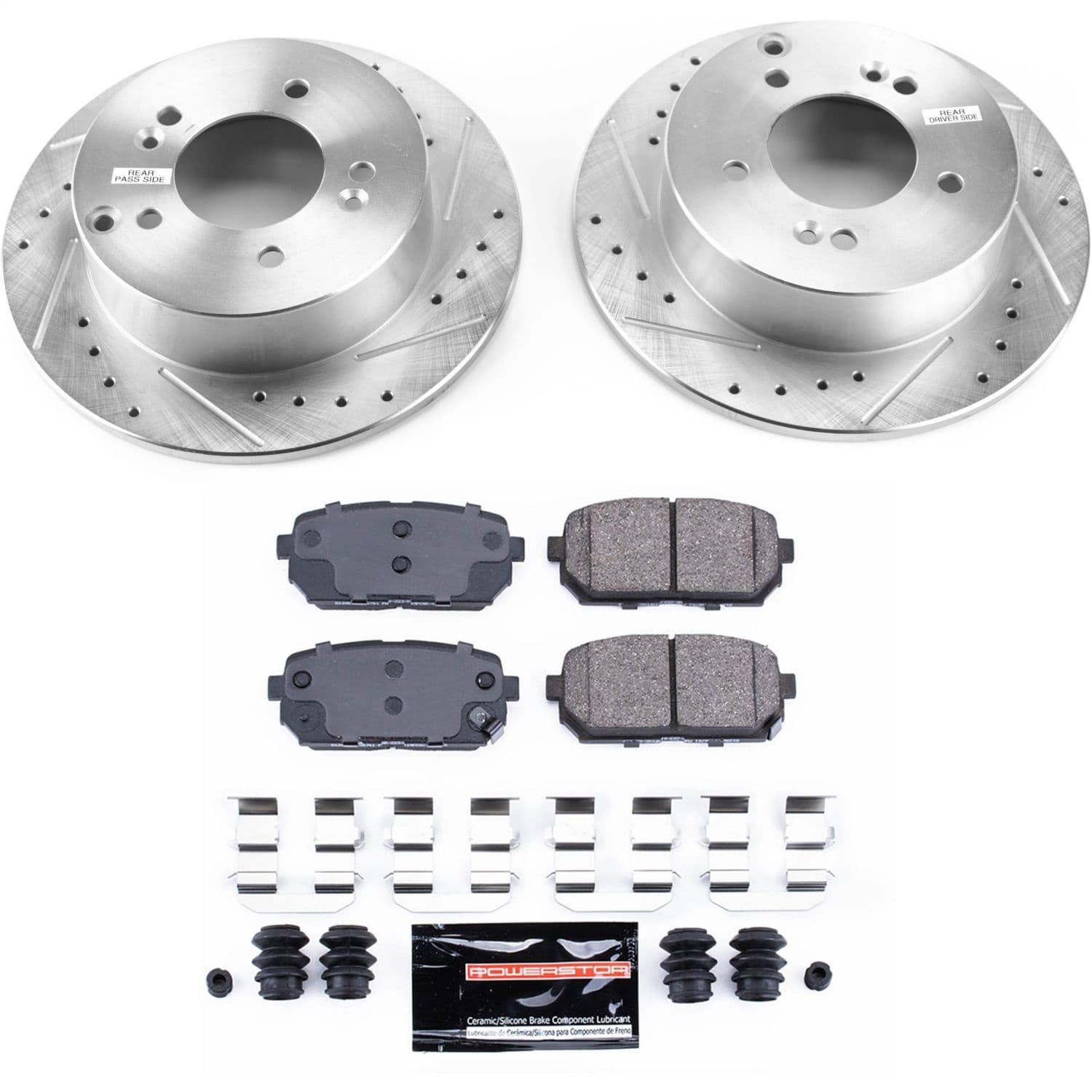 Power Stop - K5853 - Rear - Disc Brake Pad and Rotor Kit image 1