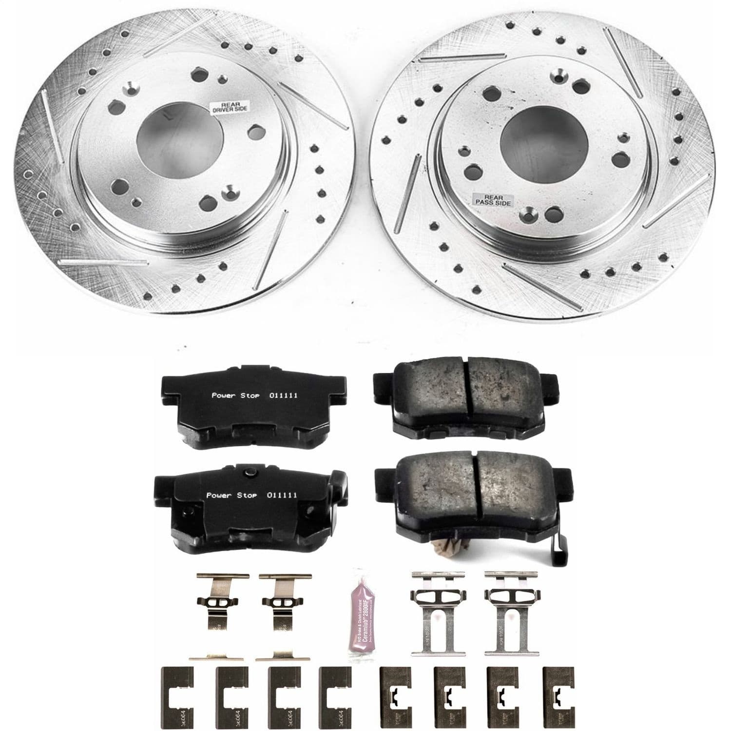 Power Stop - K5860 - Rear - Disc Brake Pad and Rotor Kit image 1