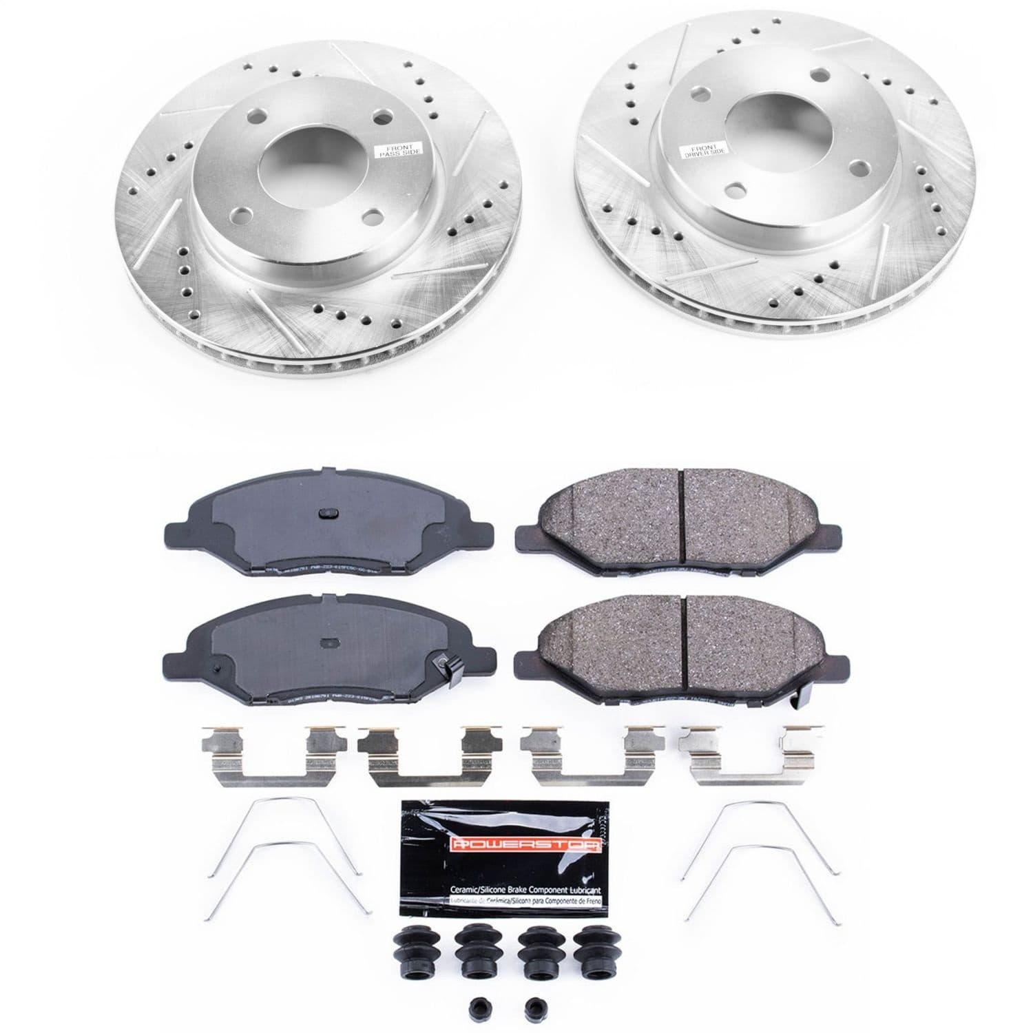 Power Stop - K5862 - Front - Disc Brake Pad and Rotor Kit image 1