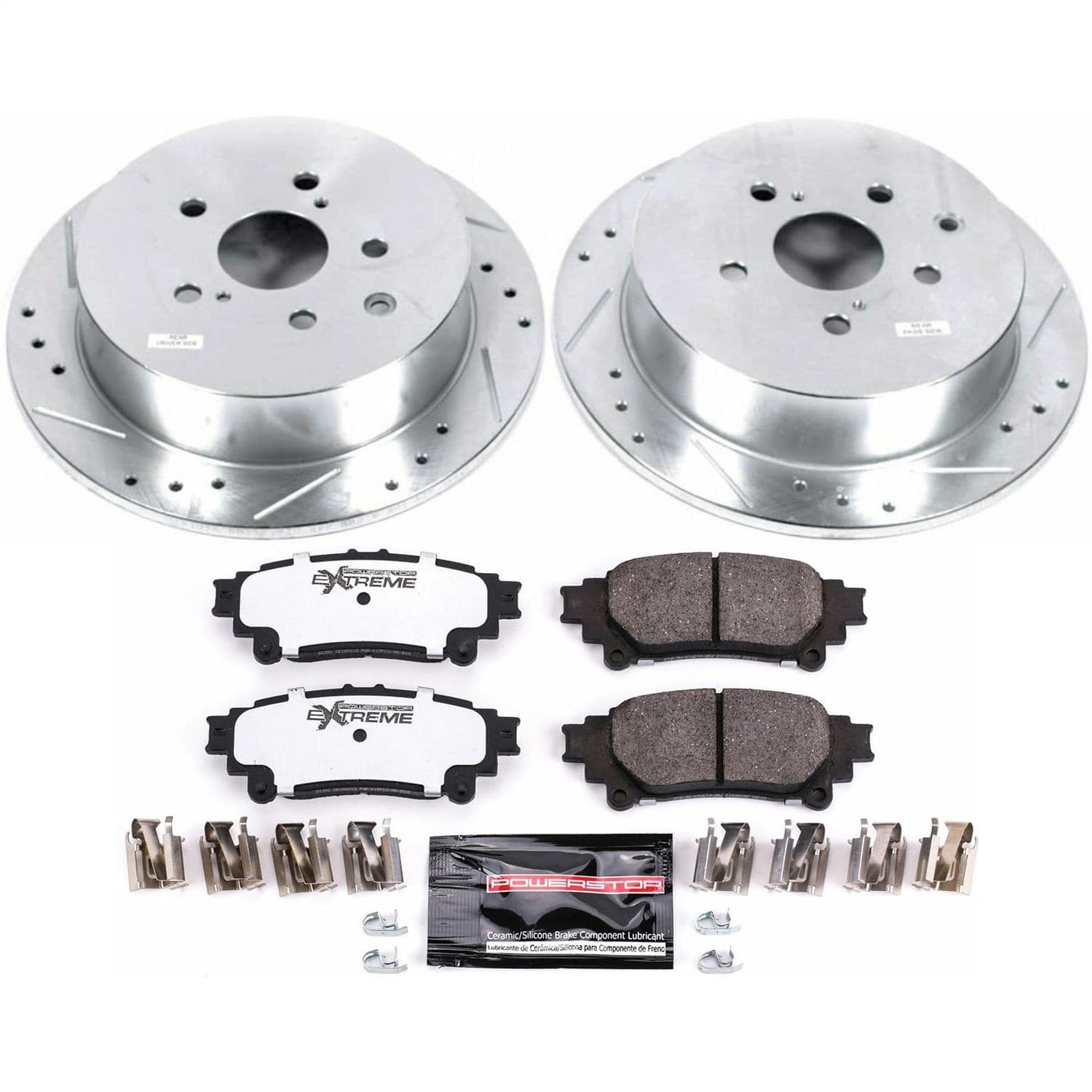 Power Stop - K5864-36 - Rear - Disc Brake Pad and Rotor Kit image 1