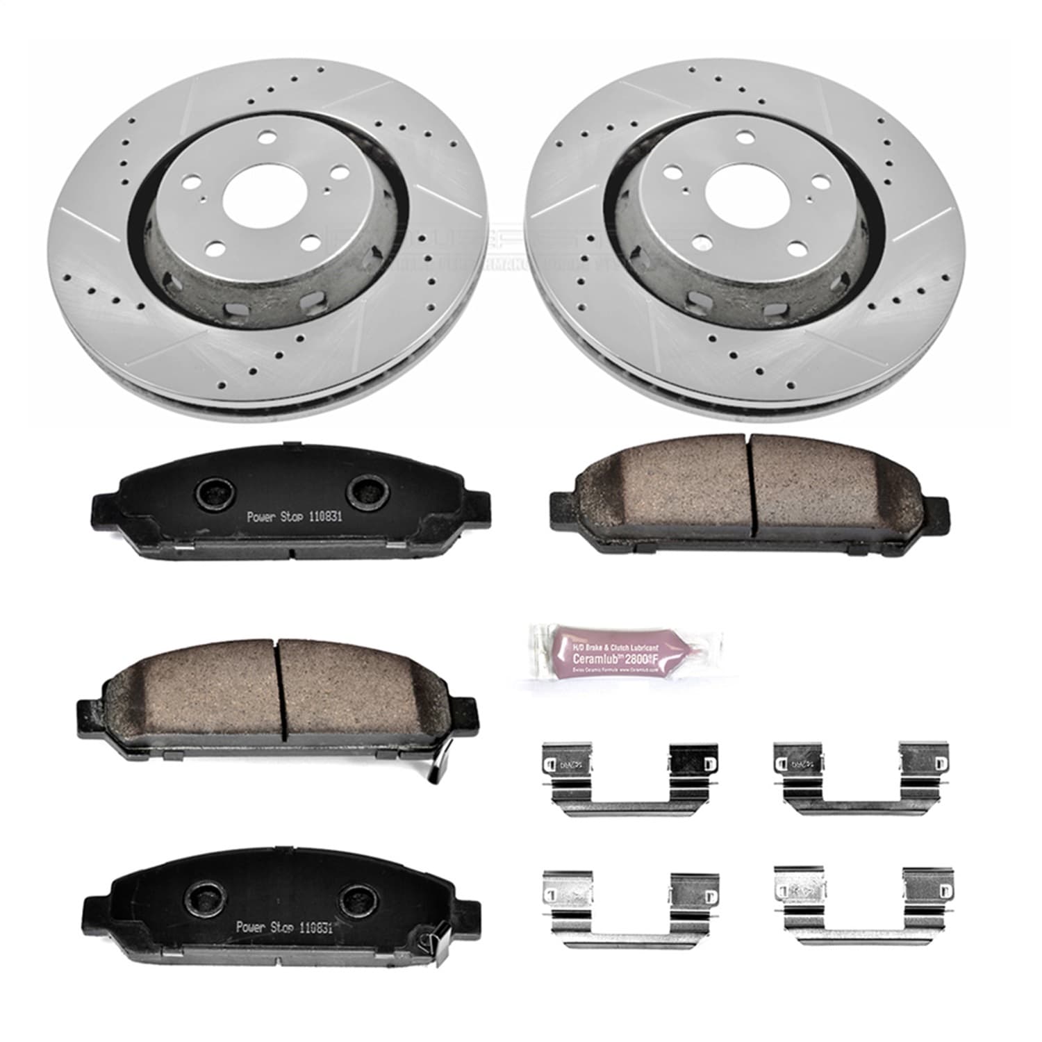 Power Stop - K5865 - Front - Disc Brake Pad and Rotor Kit image 1