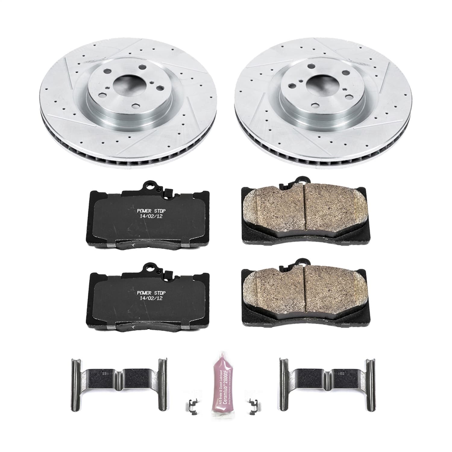 Power Stop - K5868 - Front - Disc Brake Pad and Rotor Kit image 1