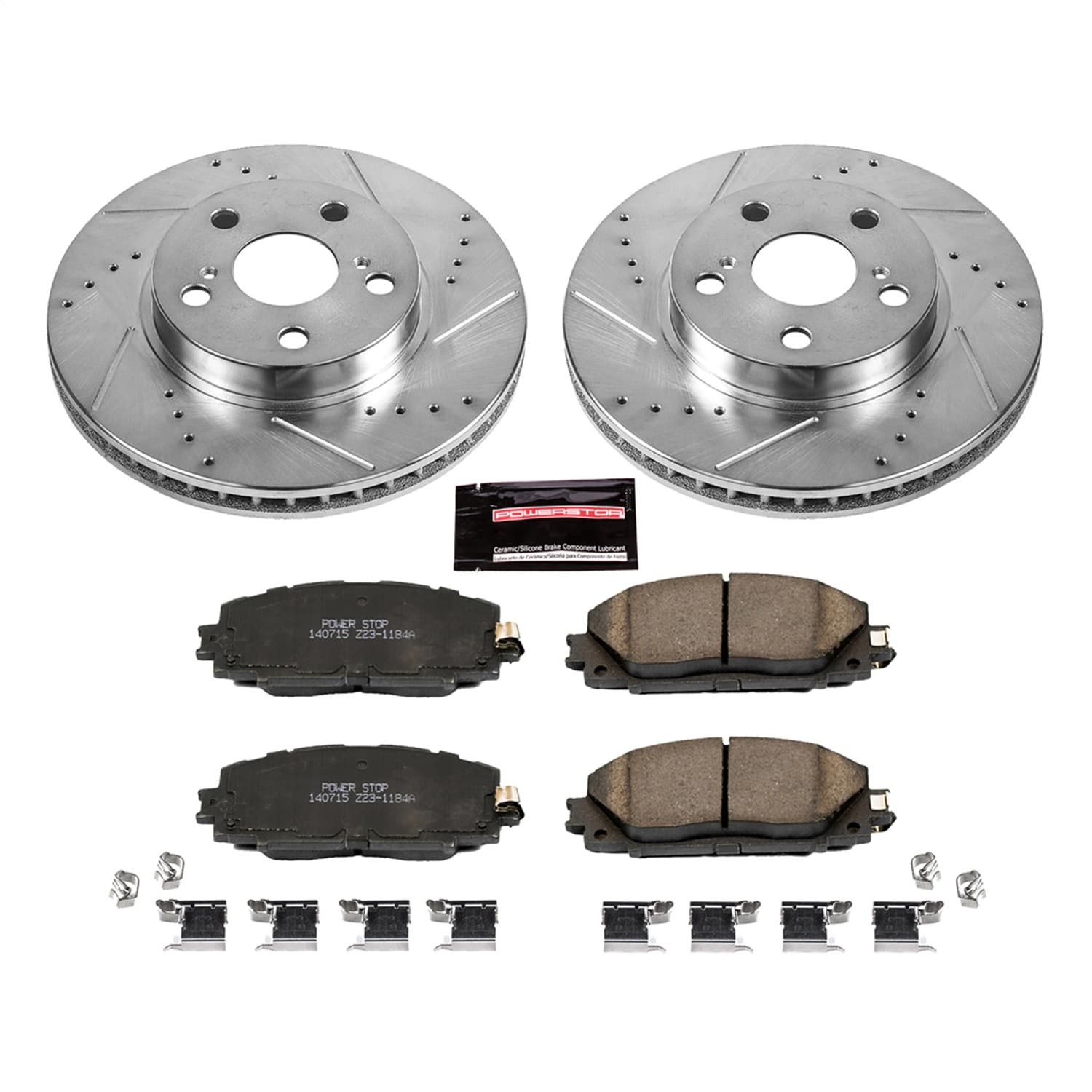 Power Stop - K5870 - Front - Disc Brake Pad and Rotor Kit image 1