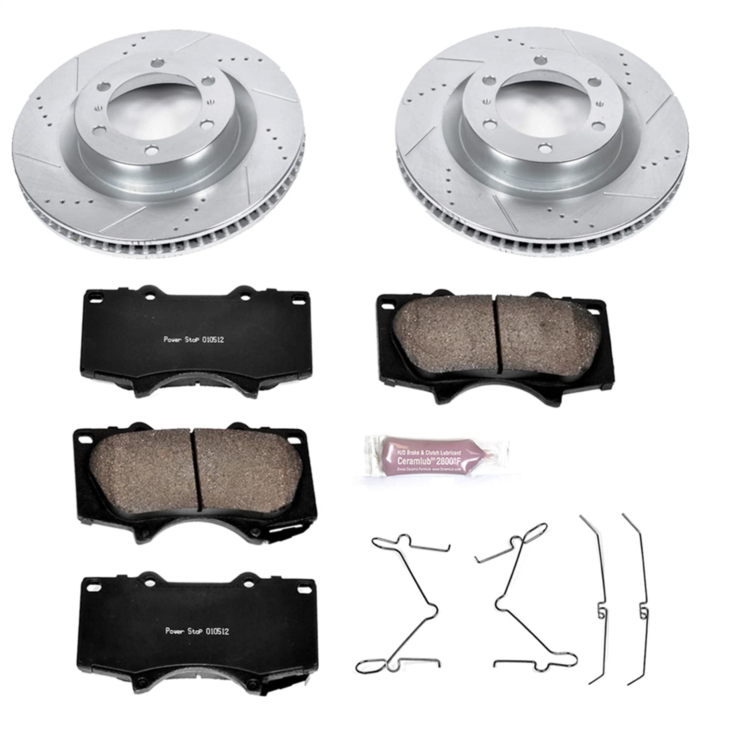 Power Stop - K5873 - Front - Disc Brake Pad and Rotor Kit image 1