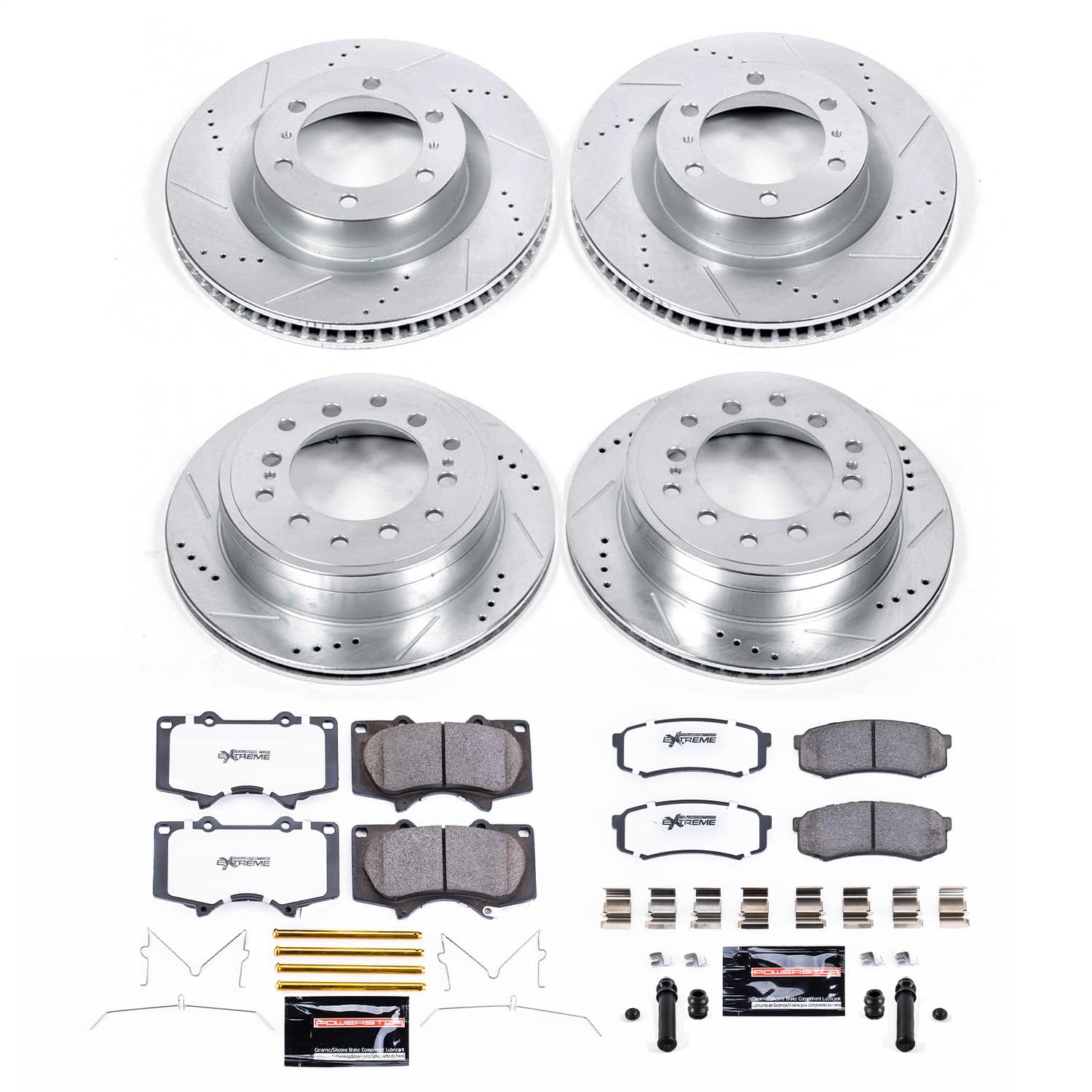 Power Stop - K5874-36 - Front and Rear - Disc Brake Pad and Rotor Kit image 1
