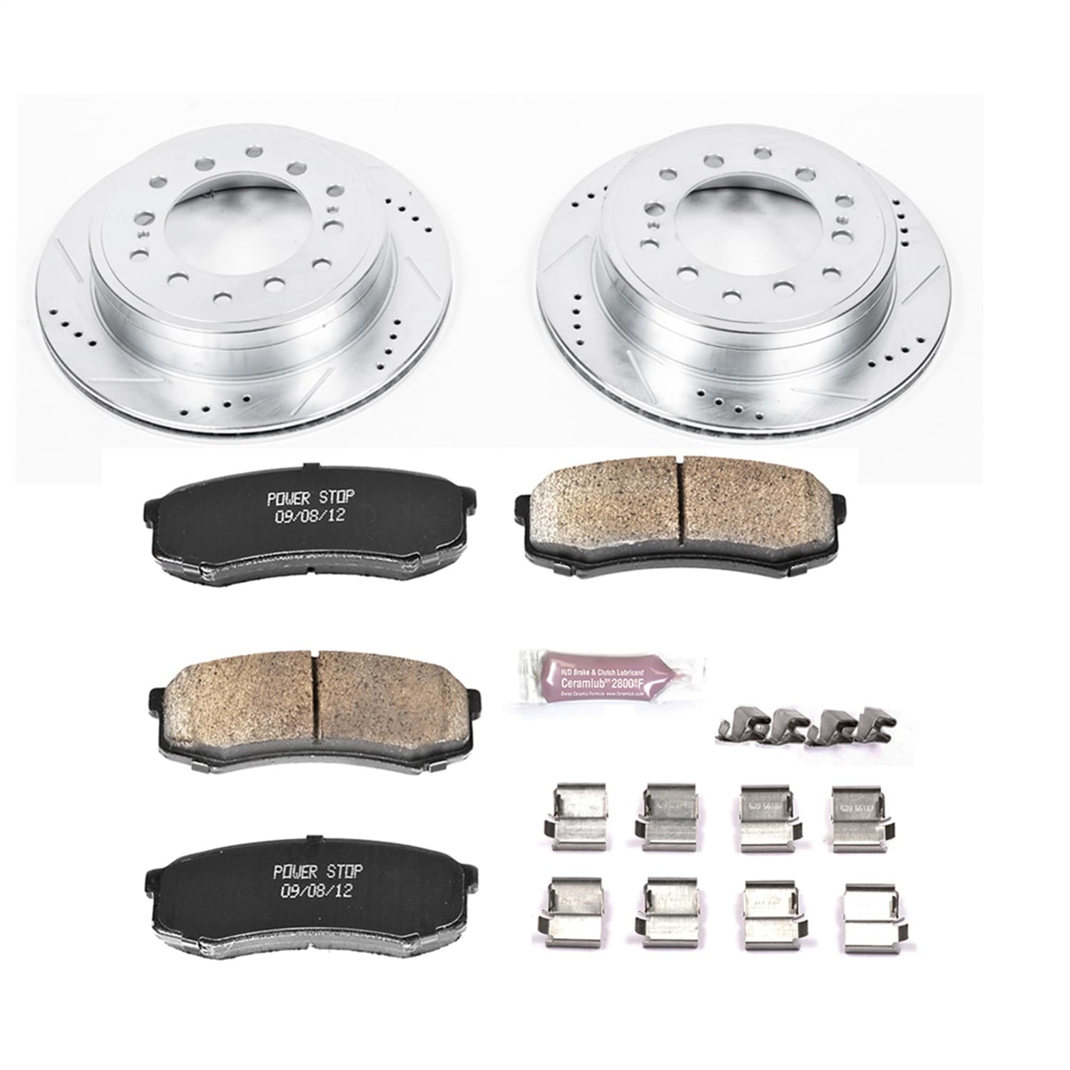 Power Stop - K5875 - Rear - Disc Brake Pad and Rotor Kit image 1
