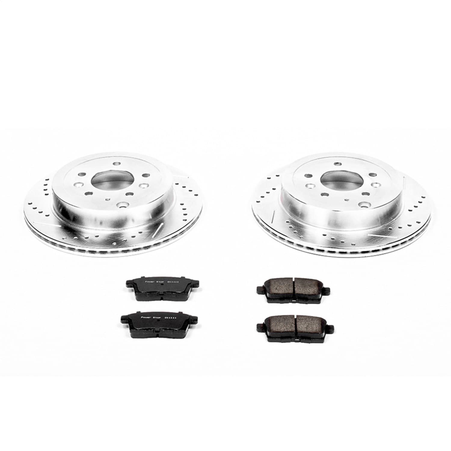 Power Stop - K5876 - Rear - Disc Brake Pad and Rotor Kit image 1