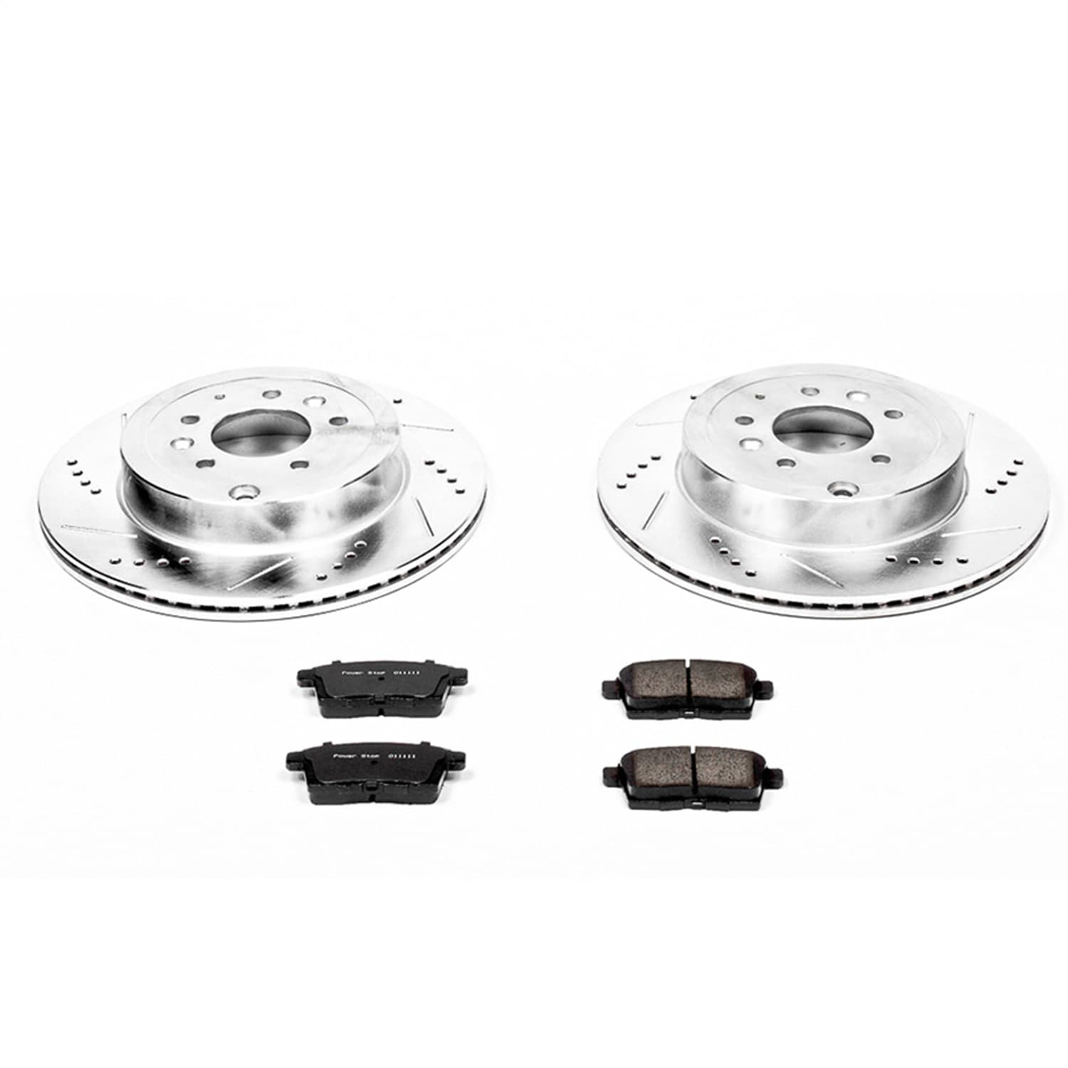 Power Stop - K5877 - Rear - Disc Brake Pad and Rotor Kit image 1