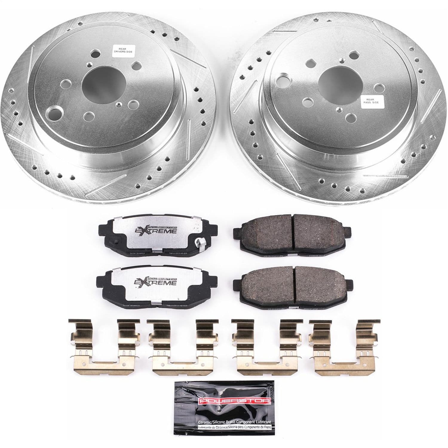 Power Stop - K5883-26 - Rear - Disc Brake Pad and Rotor Kit image 1