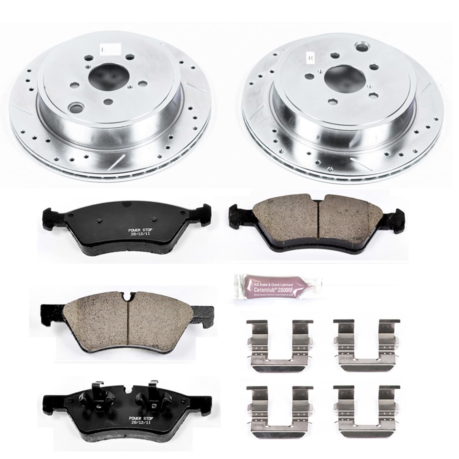 Power Stop - K5883 - Rear - Disc Brake Pad and Rotor Kit image 1