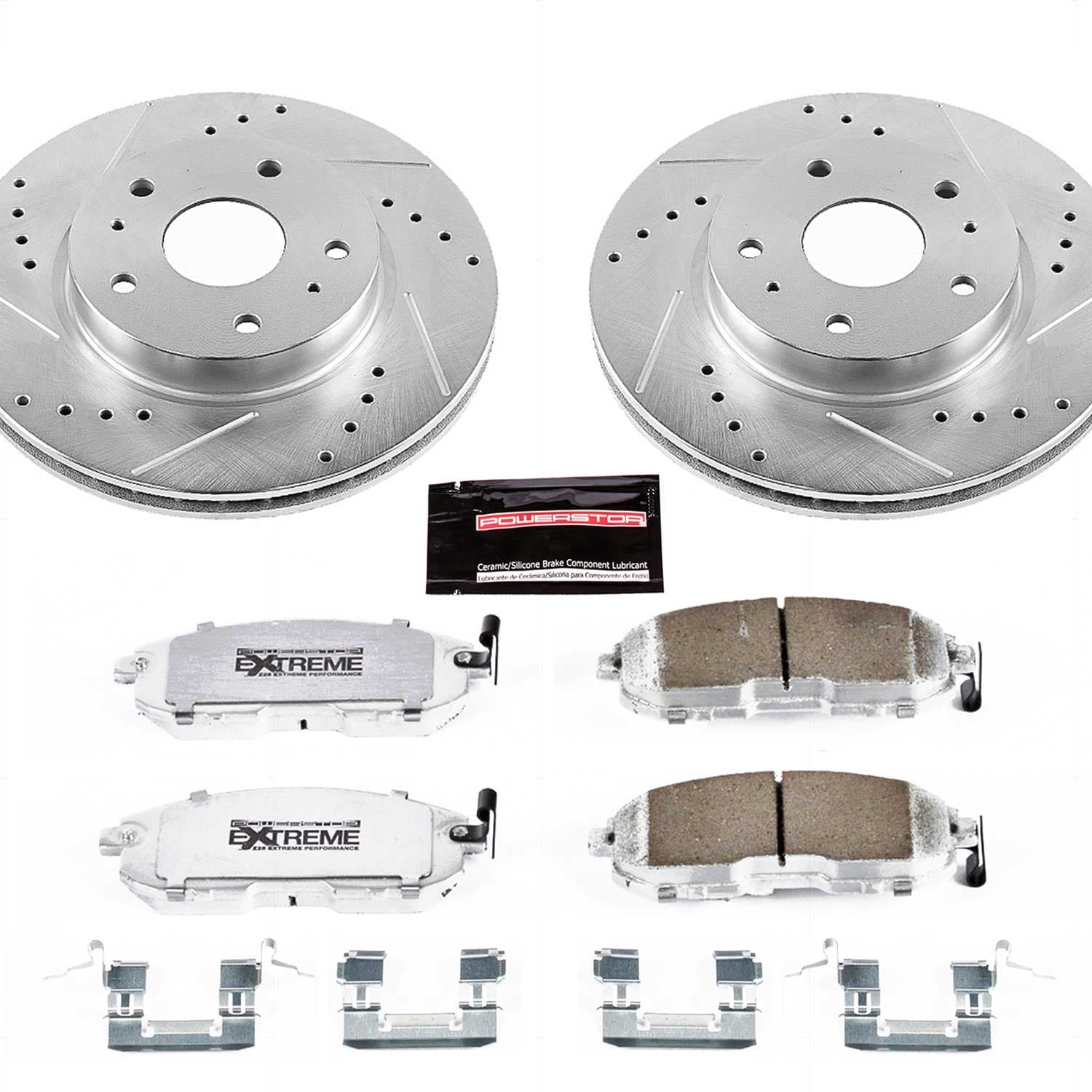 Power Stop - K5887-26 - Front - Disc Brake Pad and Rotor Kit image 1