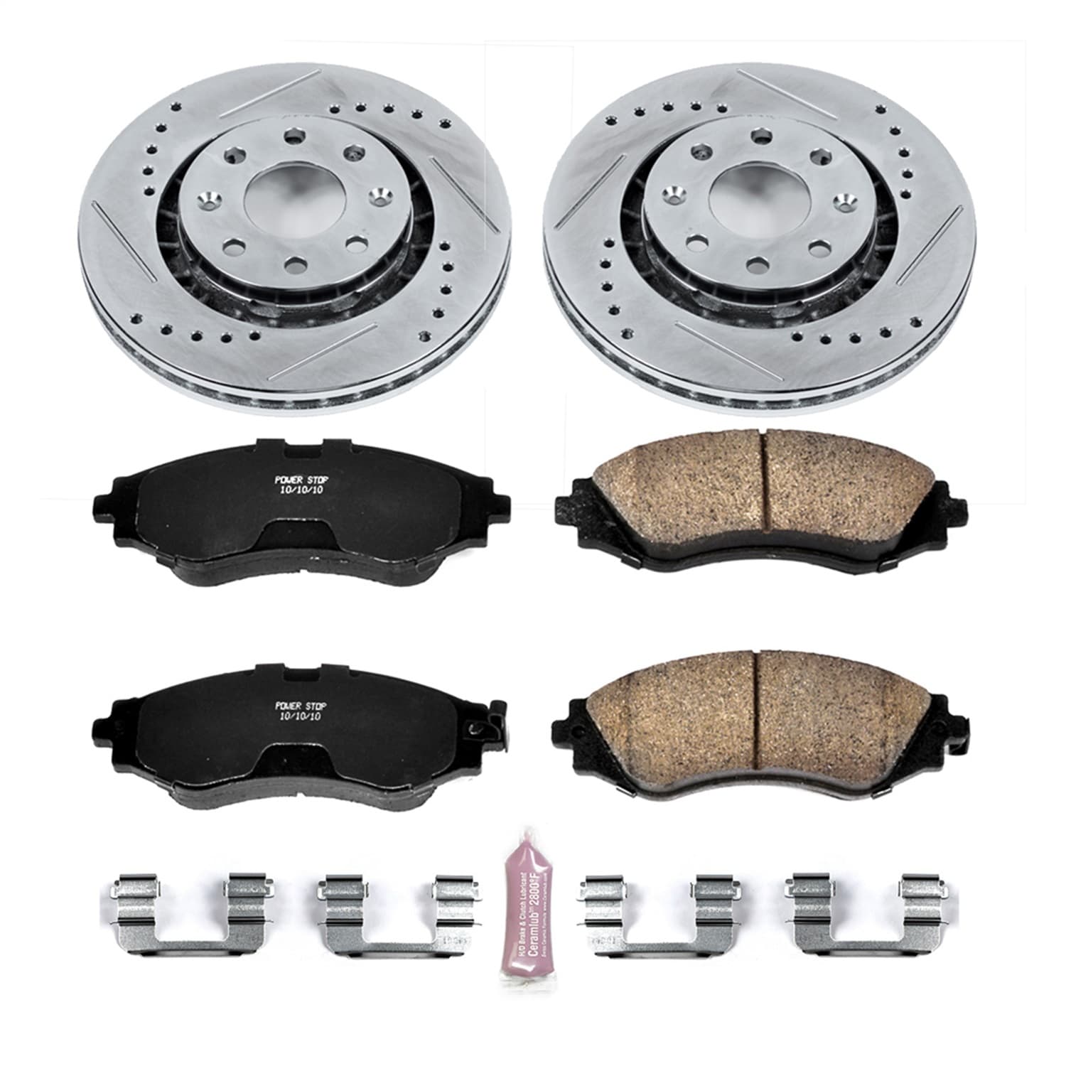 Power Stop - K5893 - Front - Disc Brake Pad and Rotor Kit image 1