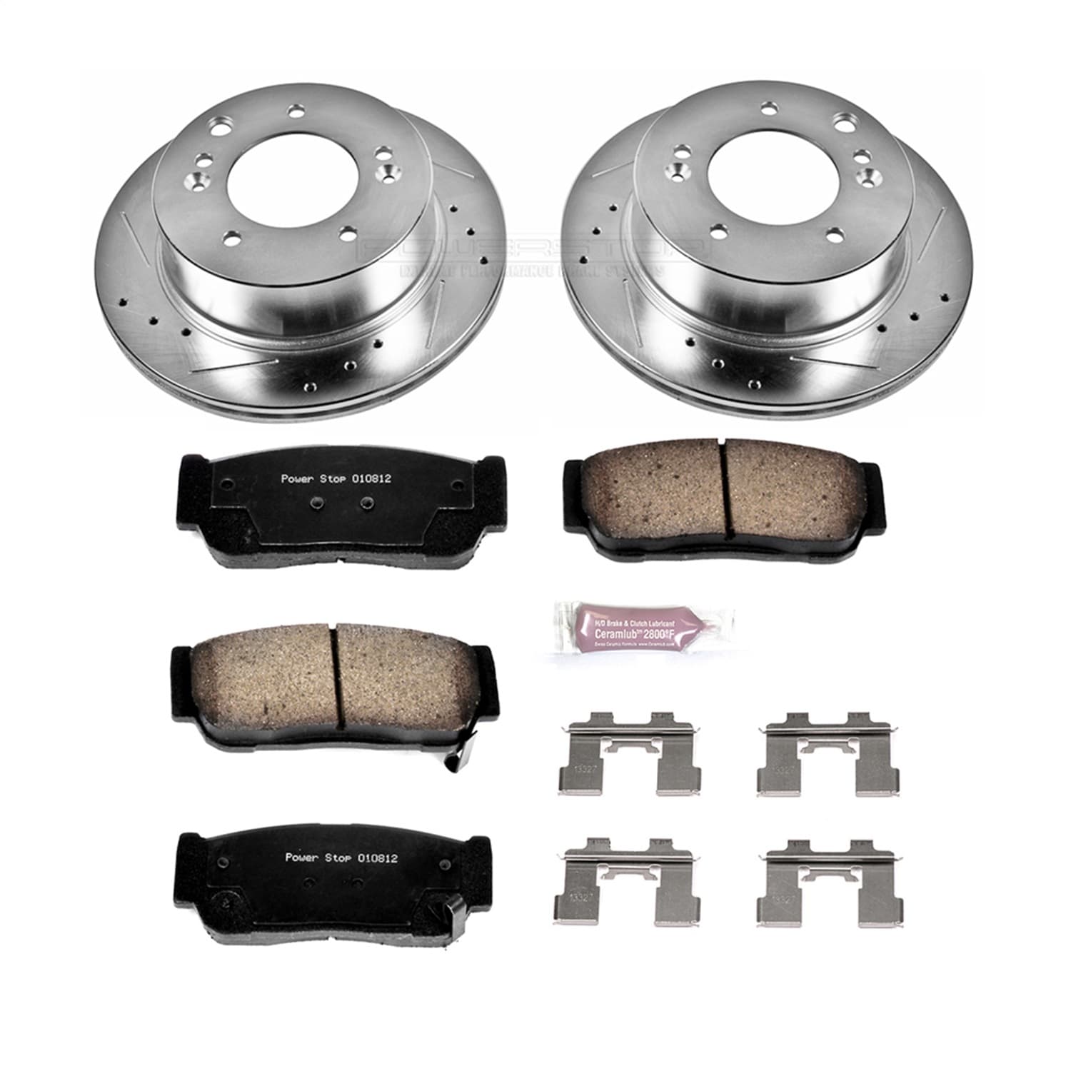 Power Stop - K5901 - Rear - Disc Brake Pad and Rotor Kit image 1