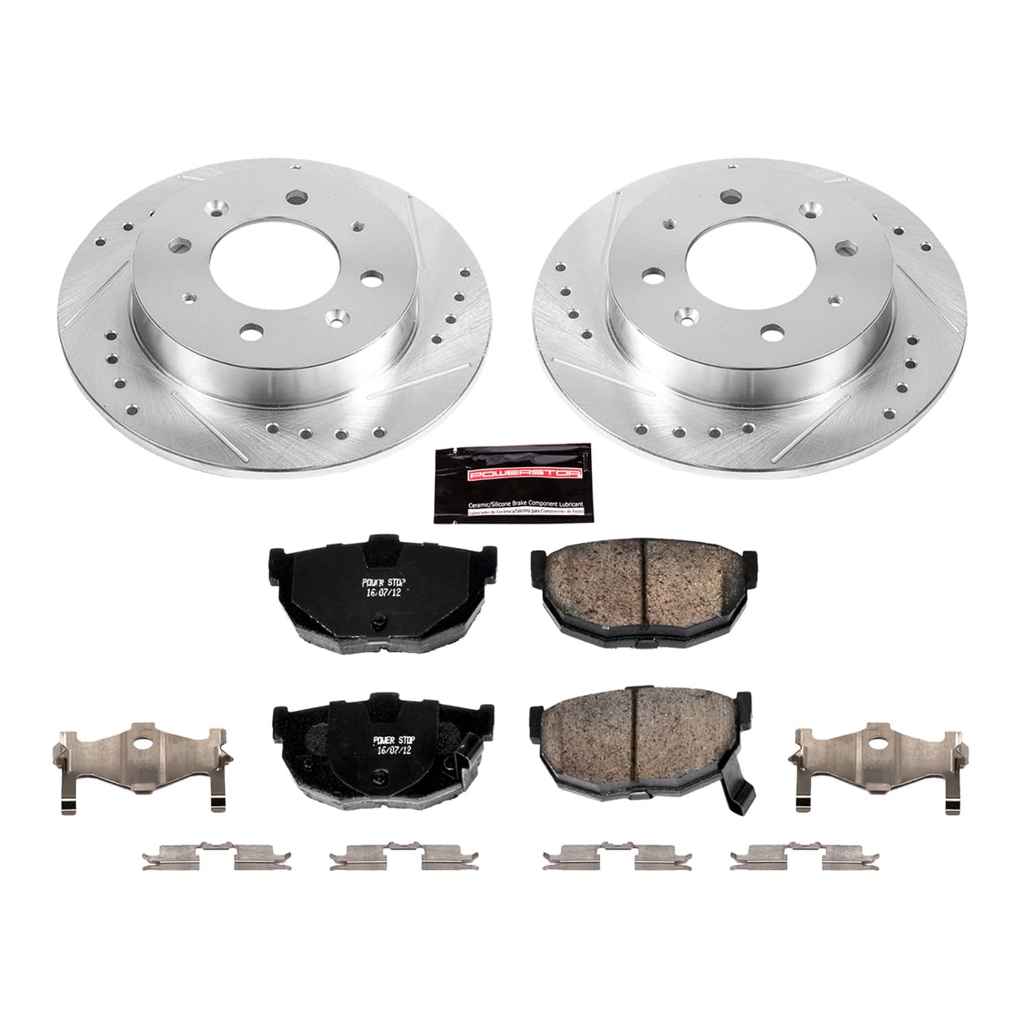 Power Stop - K5905 - Rear - Disc Brake Pad and Rotor Kit image 1
