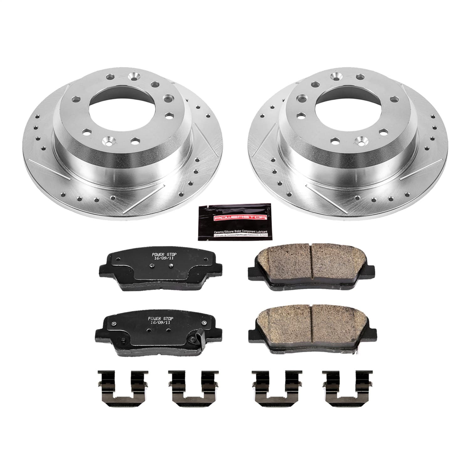Power Stop - K5906 - Rear - Disc Brake Pad and Rotor Kit image 1