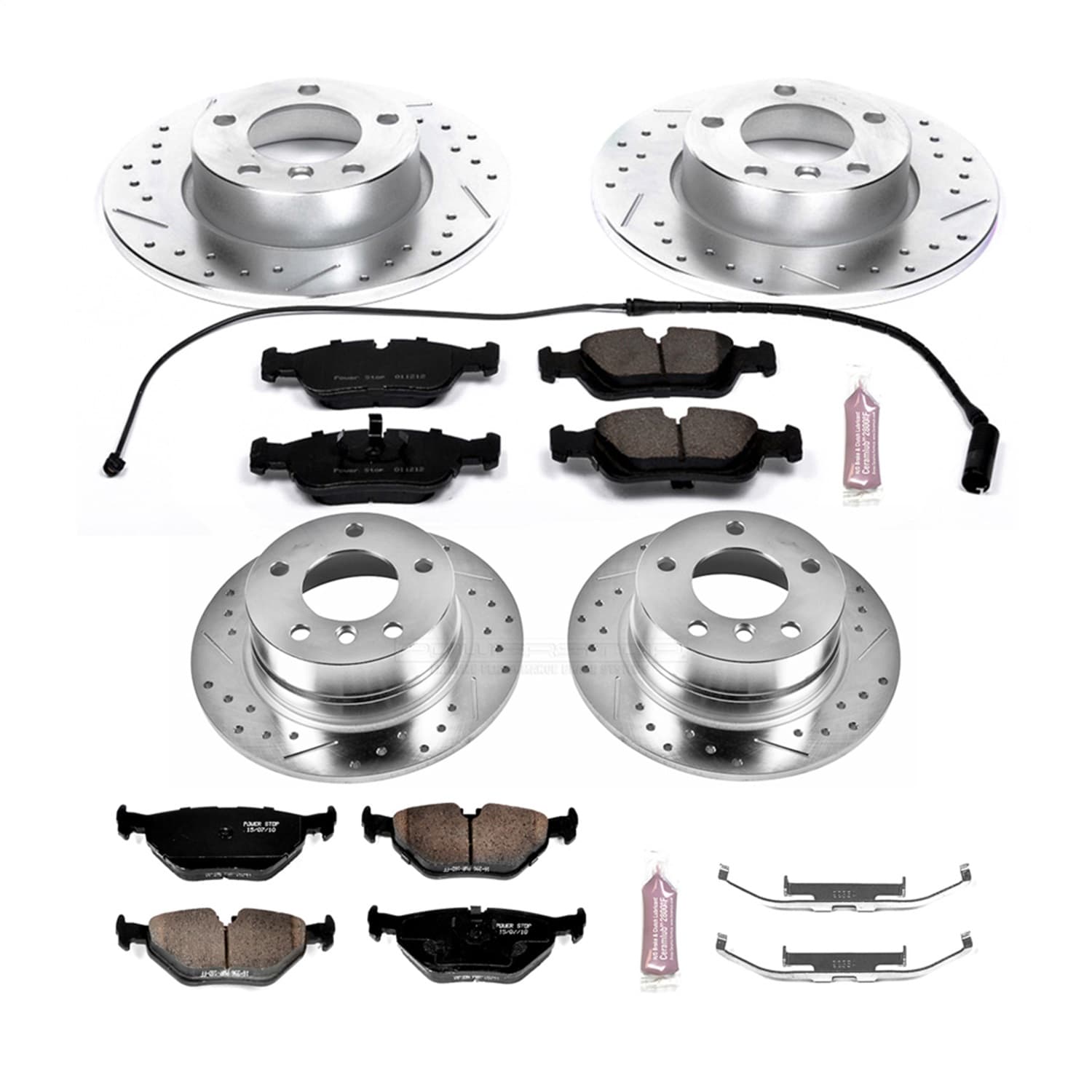 Power Stop - K591 - Front and Rear - Disc Brake Pad and Rotor Kit image 1