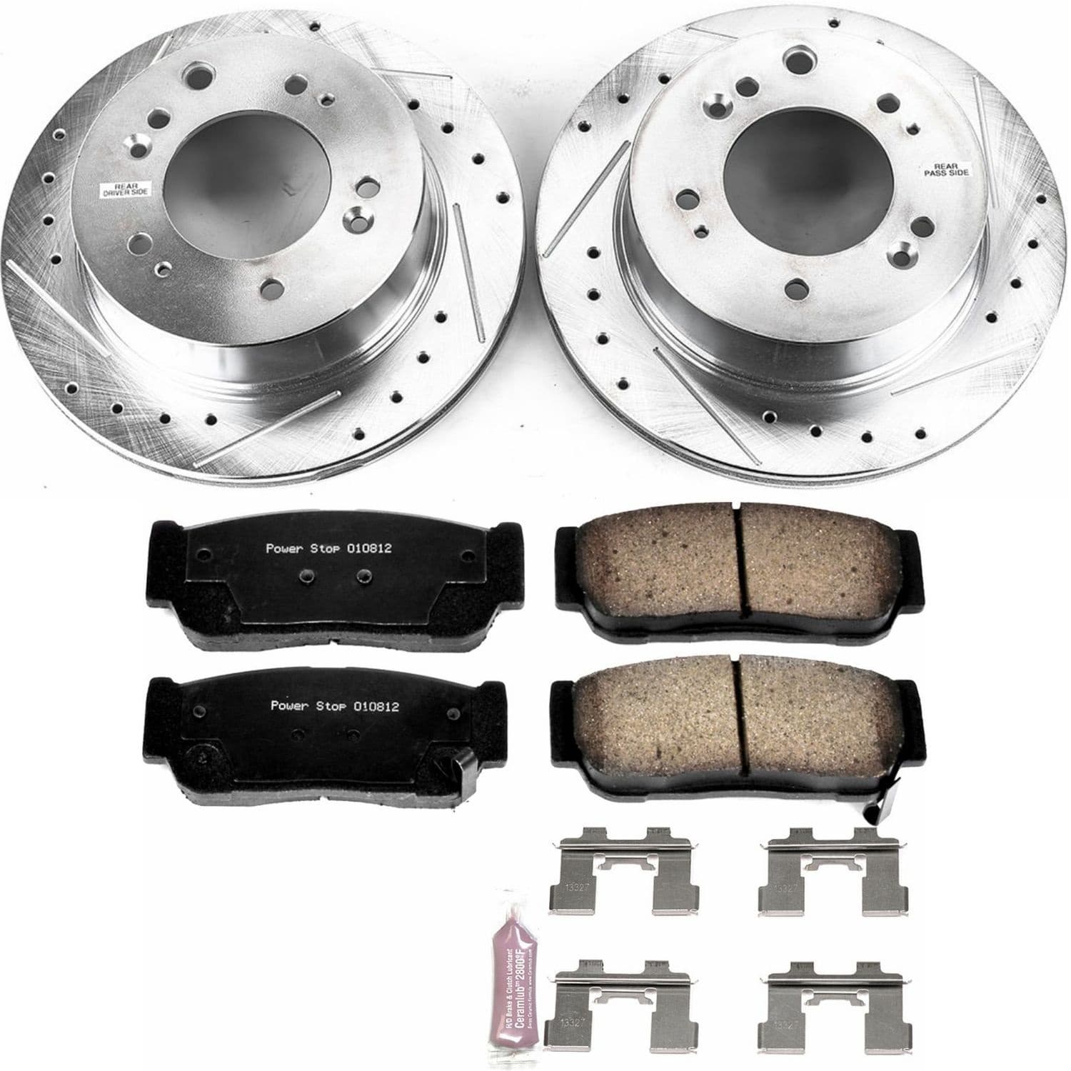 Power Stop - K5910 - Rear - Disc Brake Pad and Rotor Kit image 1
