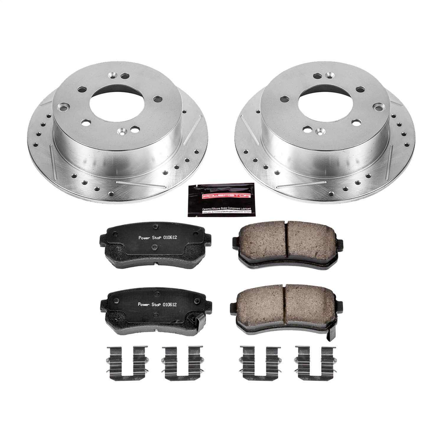 Power Stop - K5915 - Rear - Disc Brake Pad and Rotor Kit image 1