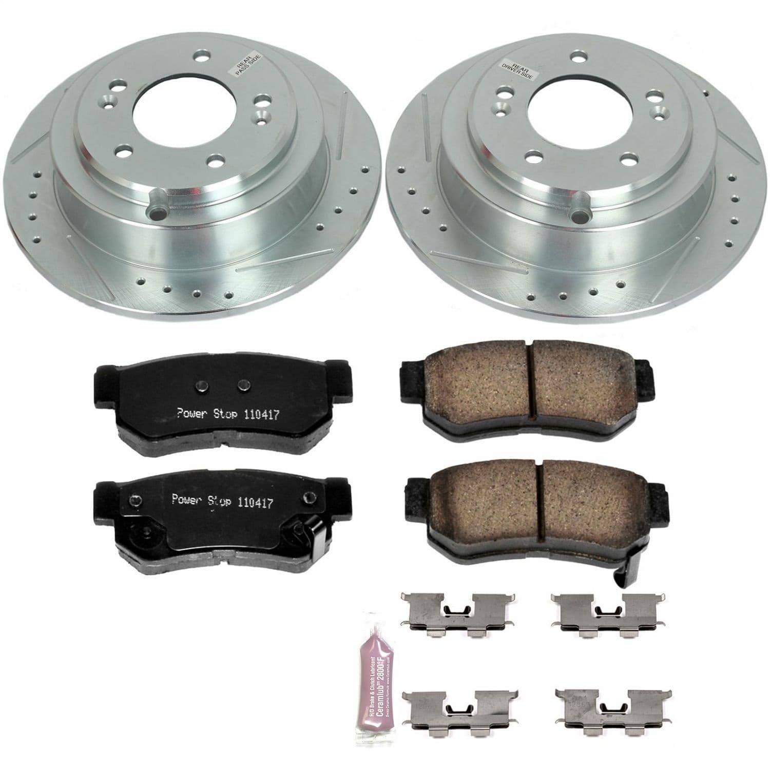 Power Stop - K5917 - Rear - Disc Brake Pad and Rotor Kit image 1