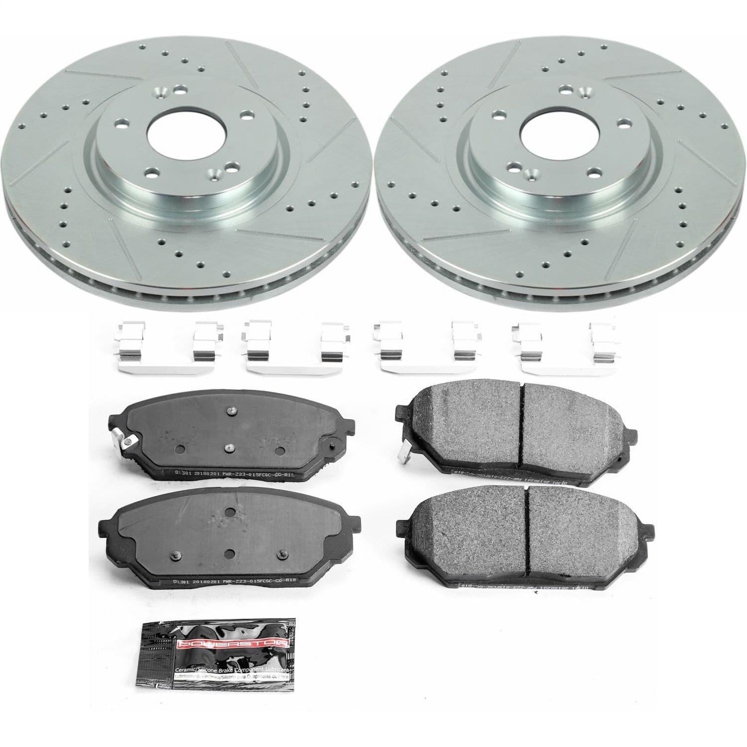 Power Stop - K5918 - Front - Disc Brake Pad and Rotor Kit image 1