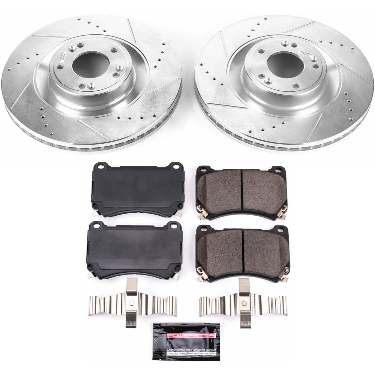 Power Stop - K5928 - Front - Disc Brake Pad and Rotor Kit image 1