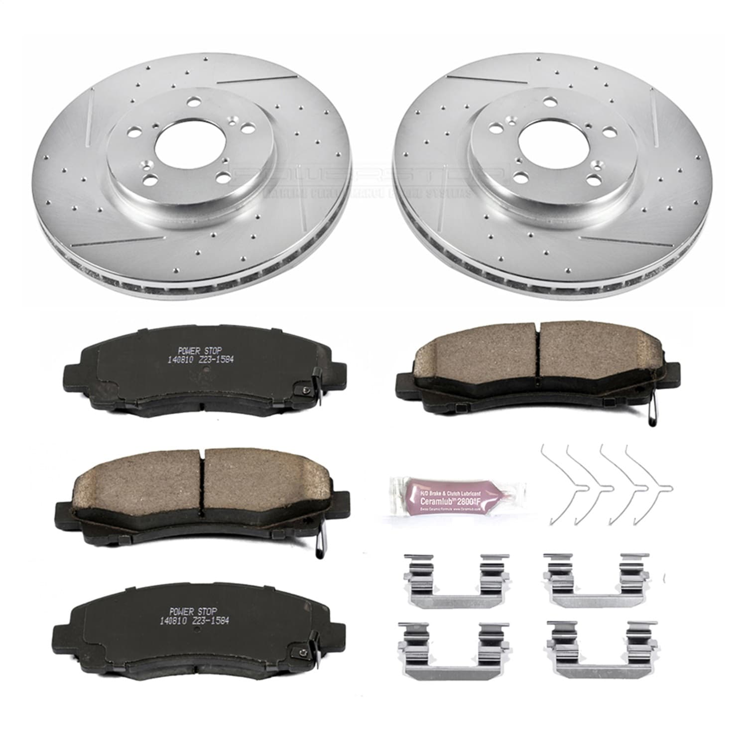 Power Stop - K5939 - Front - Disc Brake Pad and Rotor Kit image 1
