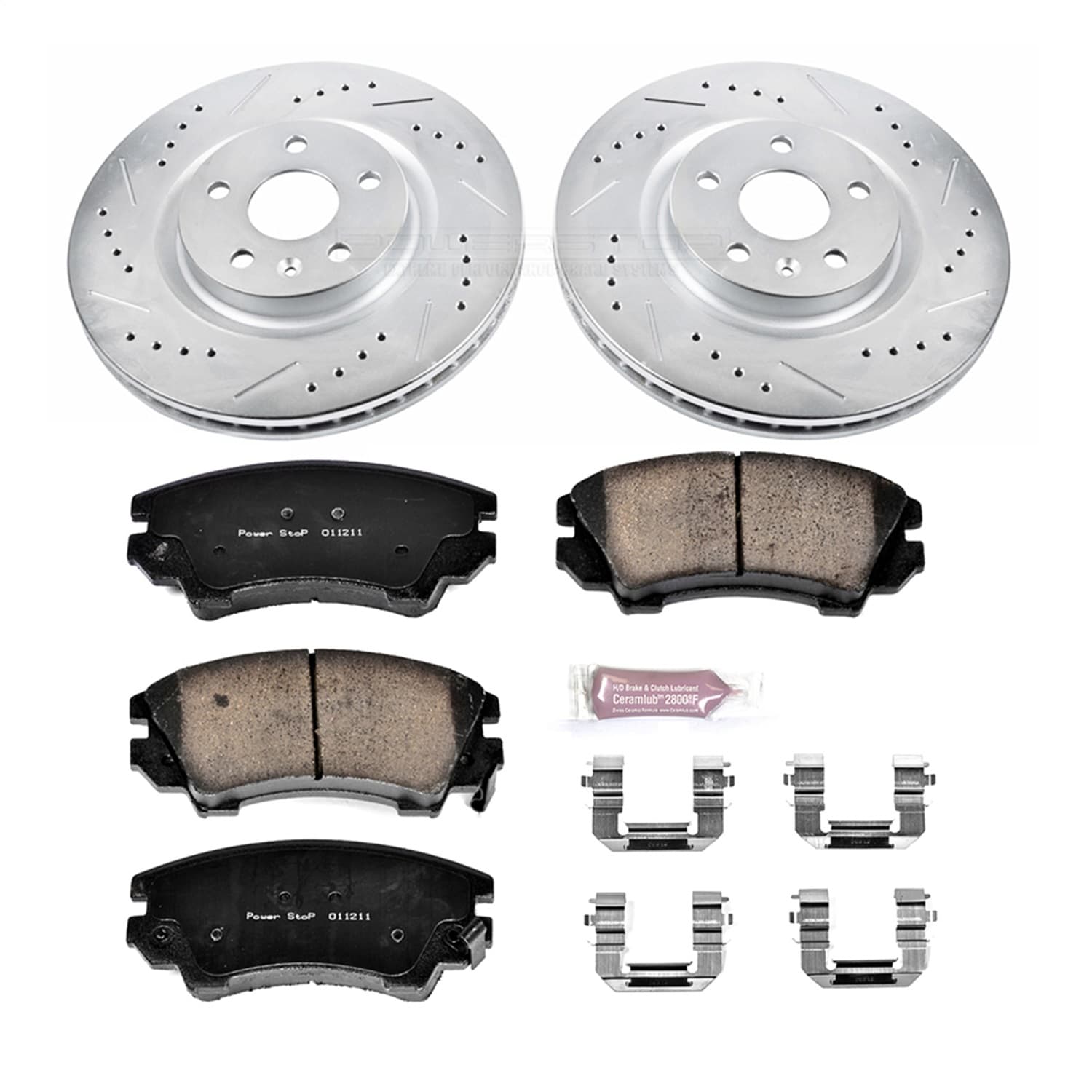 Power Stop - K5948 - Front - Disc Brake Pad and Rotor Kit image 1