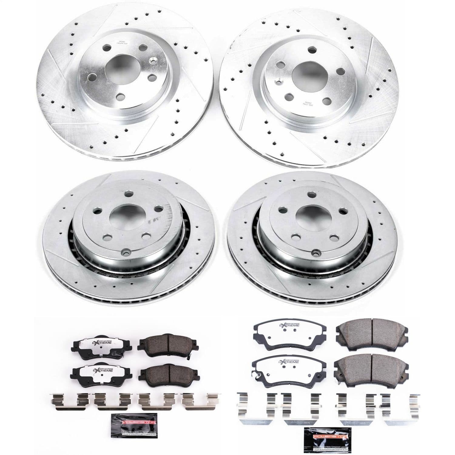 Power Stop - K5949-26 - Front and Rear - Disc Brake Pad and Rotor Kit image 1