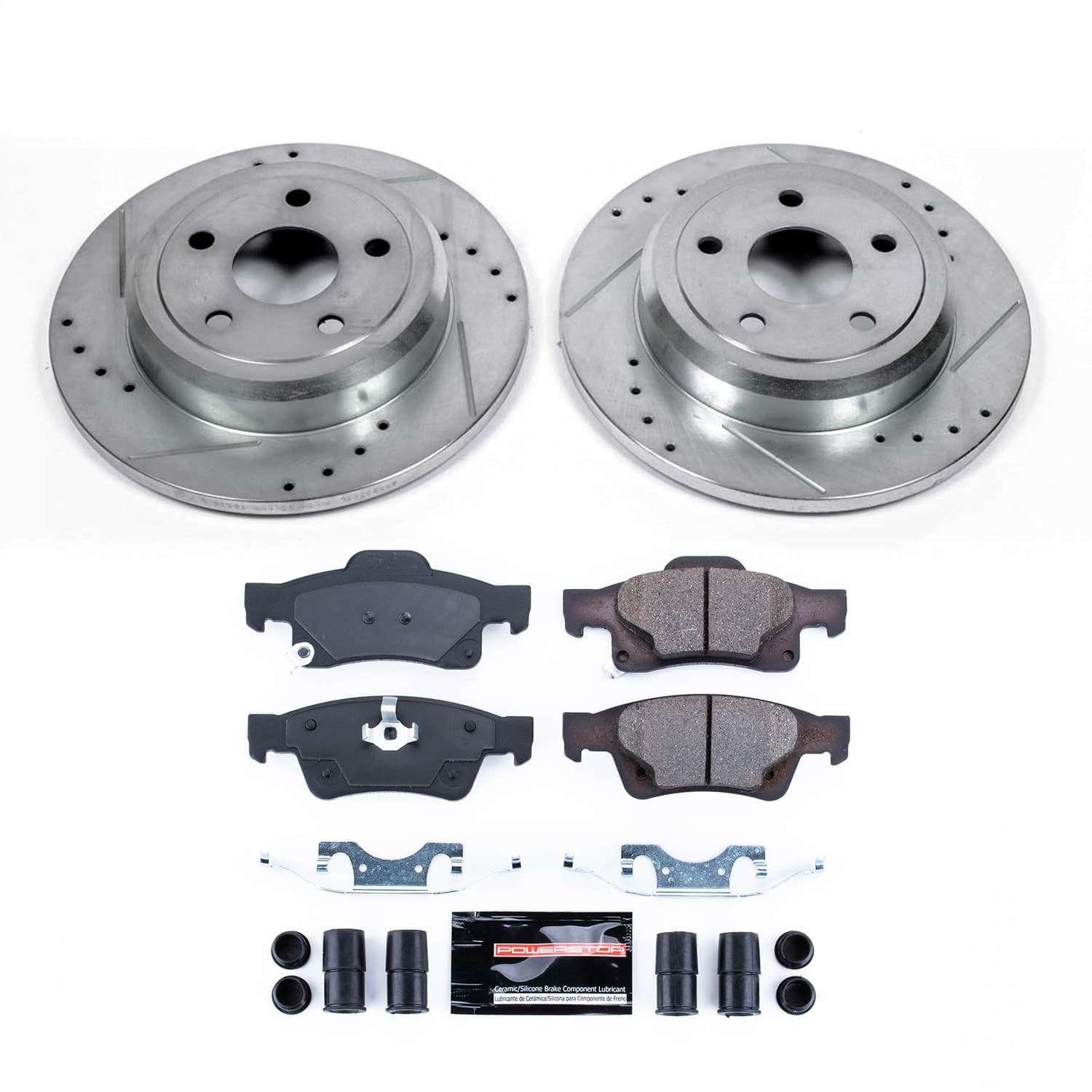 Power Stop - K5950 - Rear - Disc Brake Pad and Rotor Kit image 1