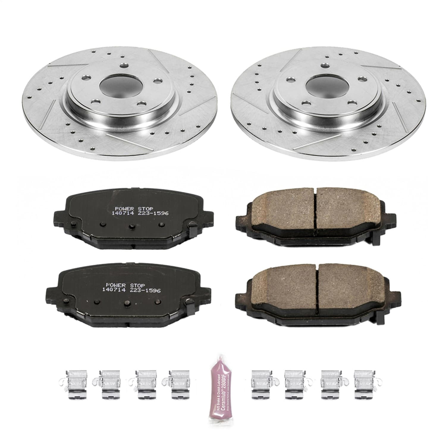 Power Stop - K5961 - Rear - Disc Brake Pad and Rotor Kit image 1