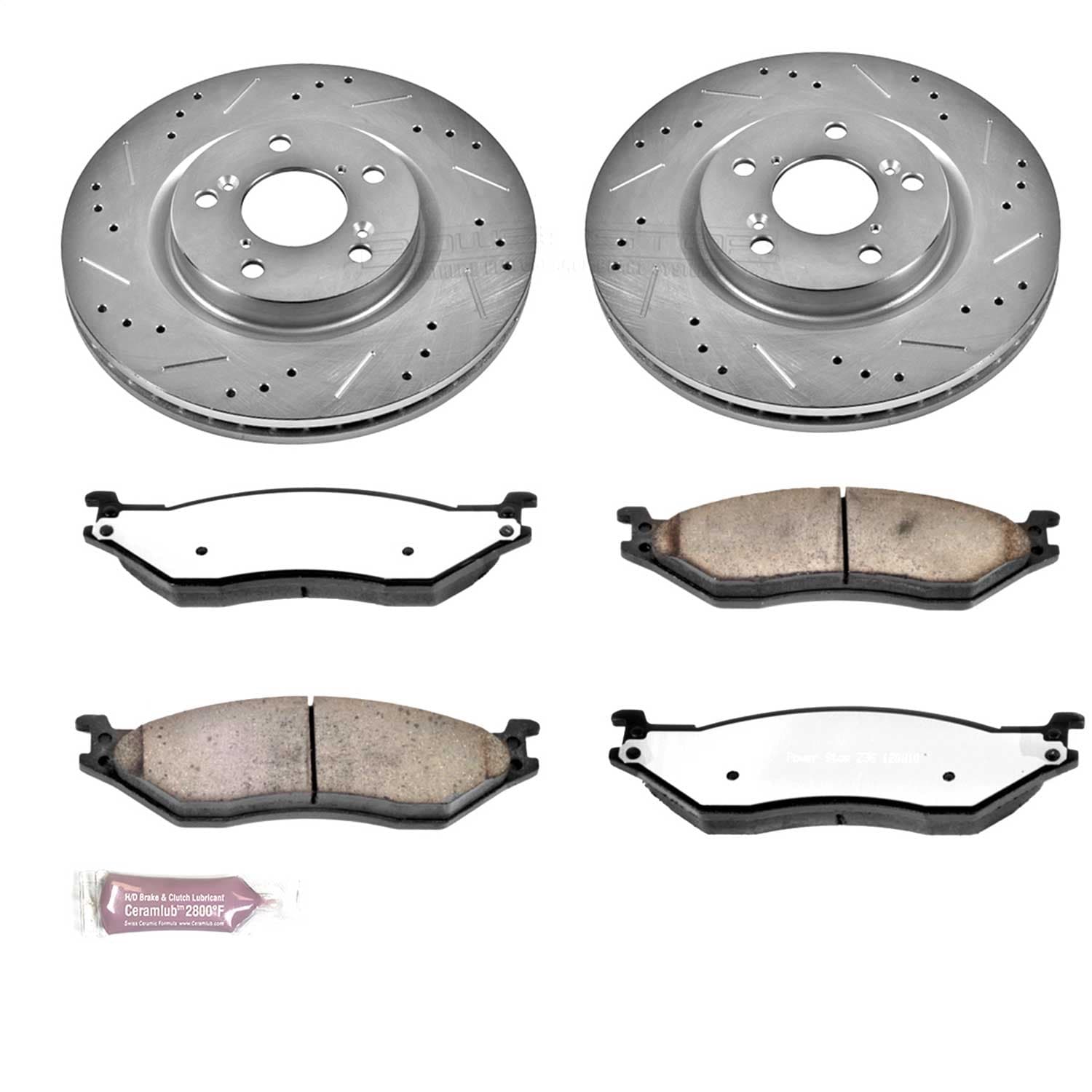 Power Stop - K5964-36 - Front - Disc Brake Pad and Rotor Kit image 1