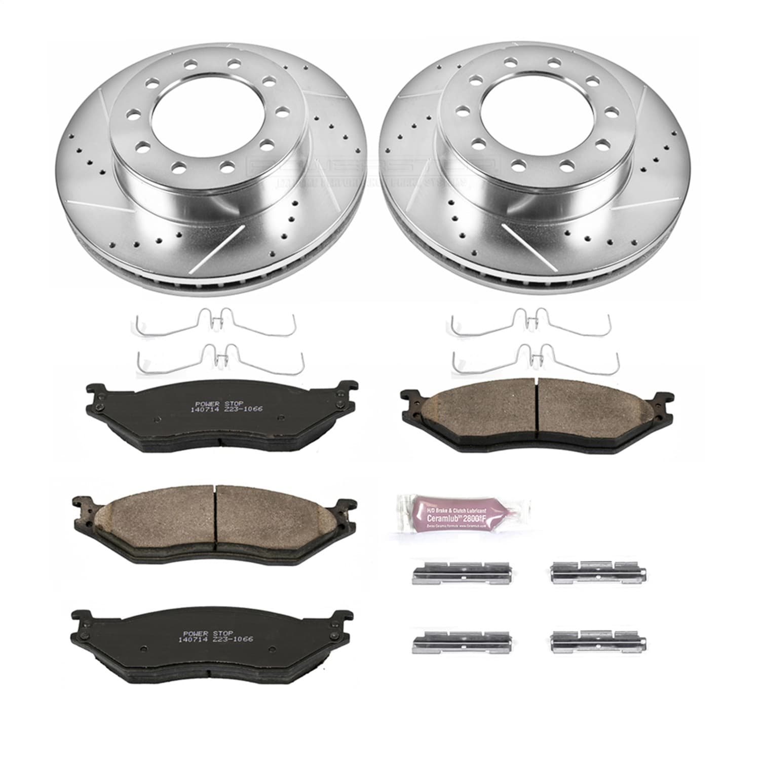 Power Stop - K5964 - Front - Disc Brake Pad and Rotor Kit image 1