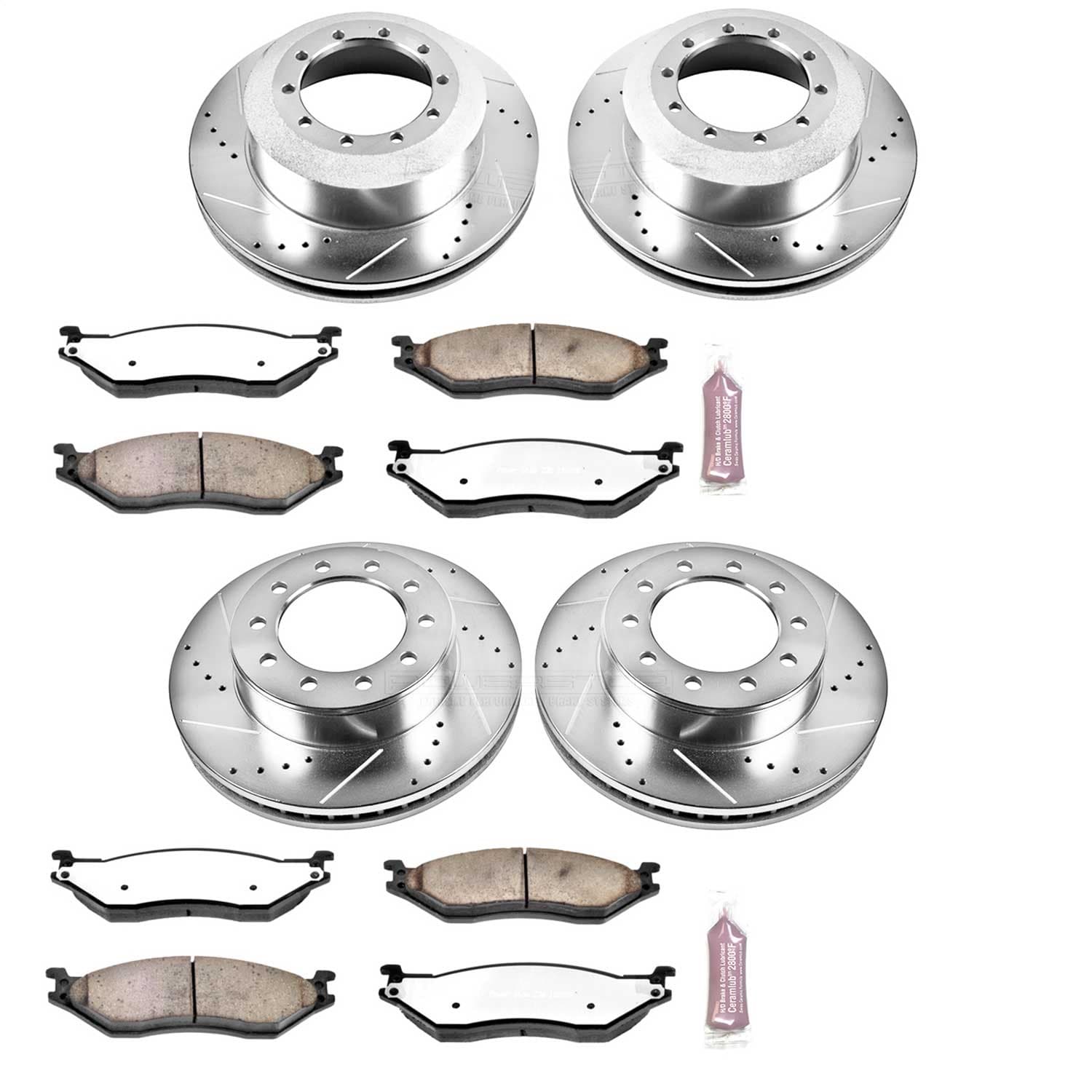 Power Stop - K5965-36 - Front and Rear - Disc Brake Pad and Rotor Kit image 1