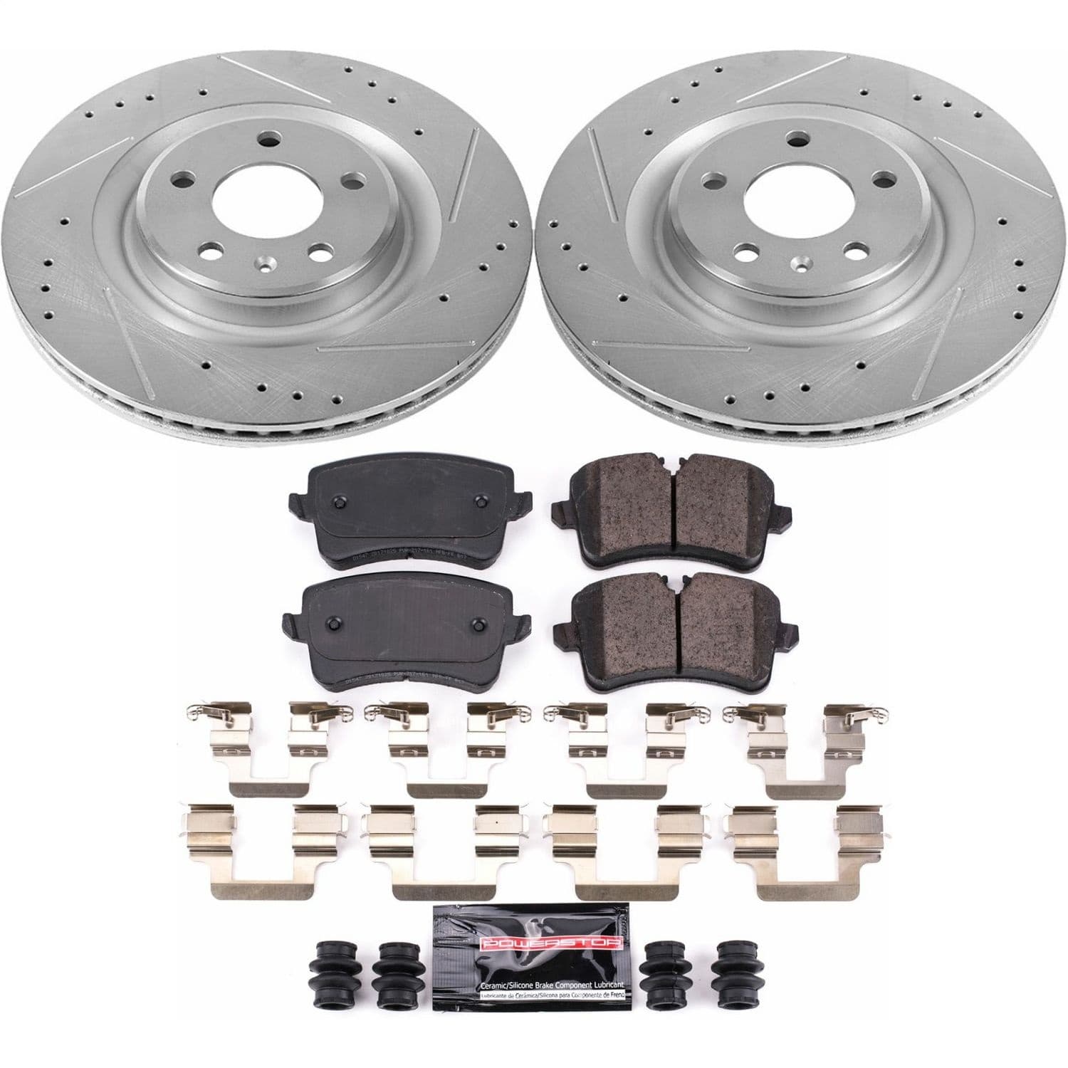 Power Stop - K6001 - Rear - Disc Brake Pad and Rotor Kit image 1