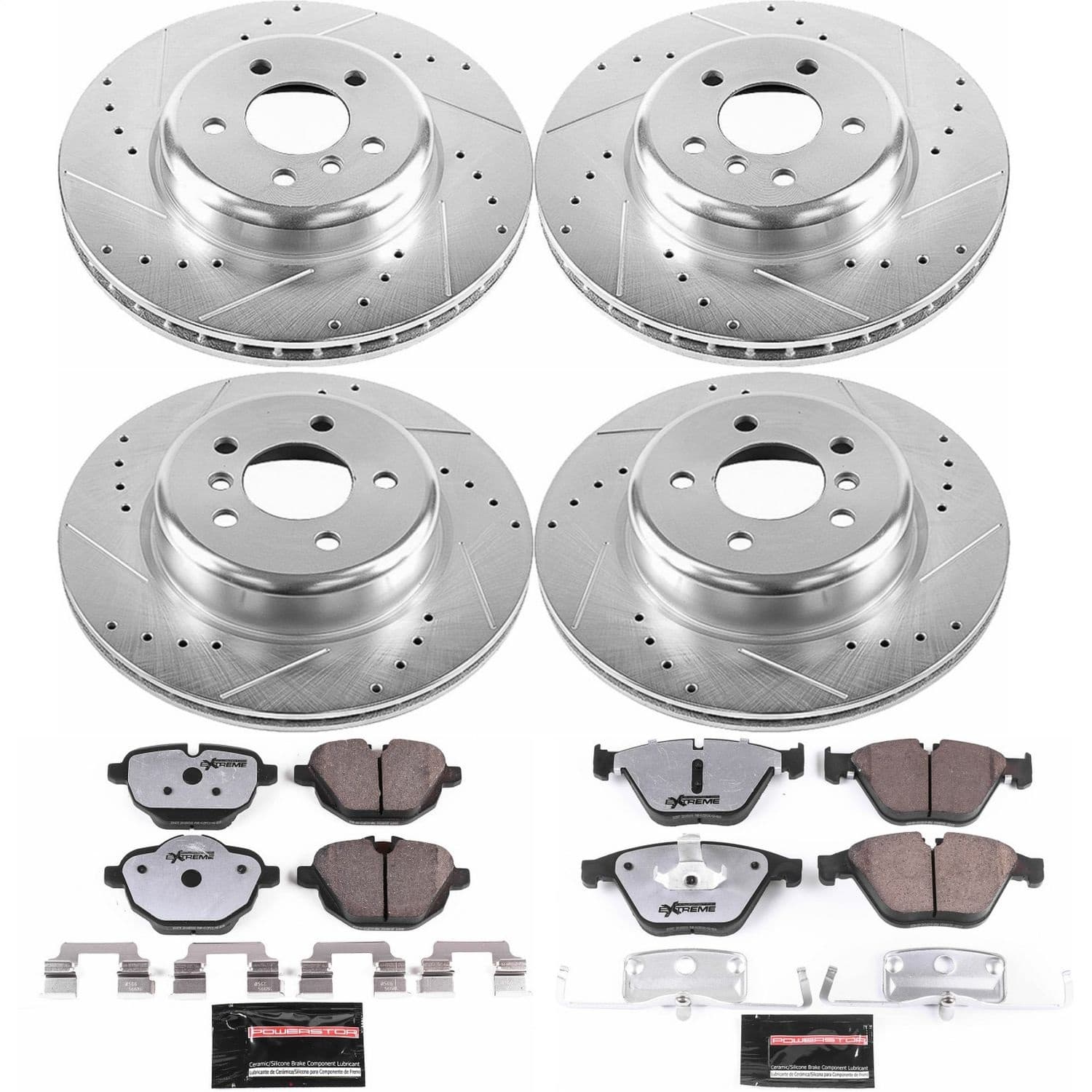 Power Stop - K6023-26 - Front and Rear - Disc Brake Pad and Rotor Kit image 1