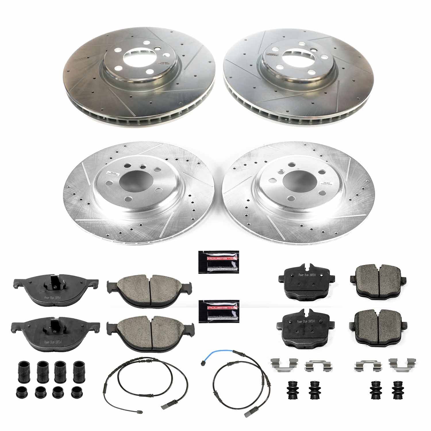 Power Stop - K6029 - Front and Rear - Disc Brake Pad and Rotor Kit image 1