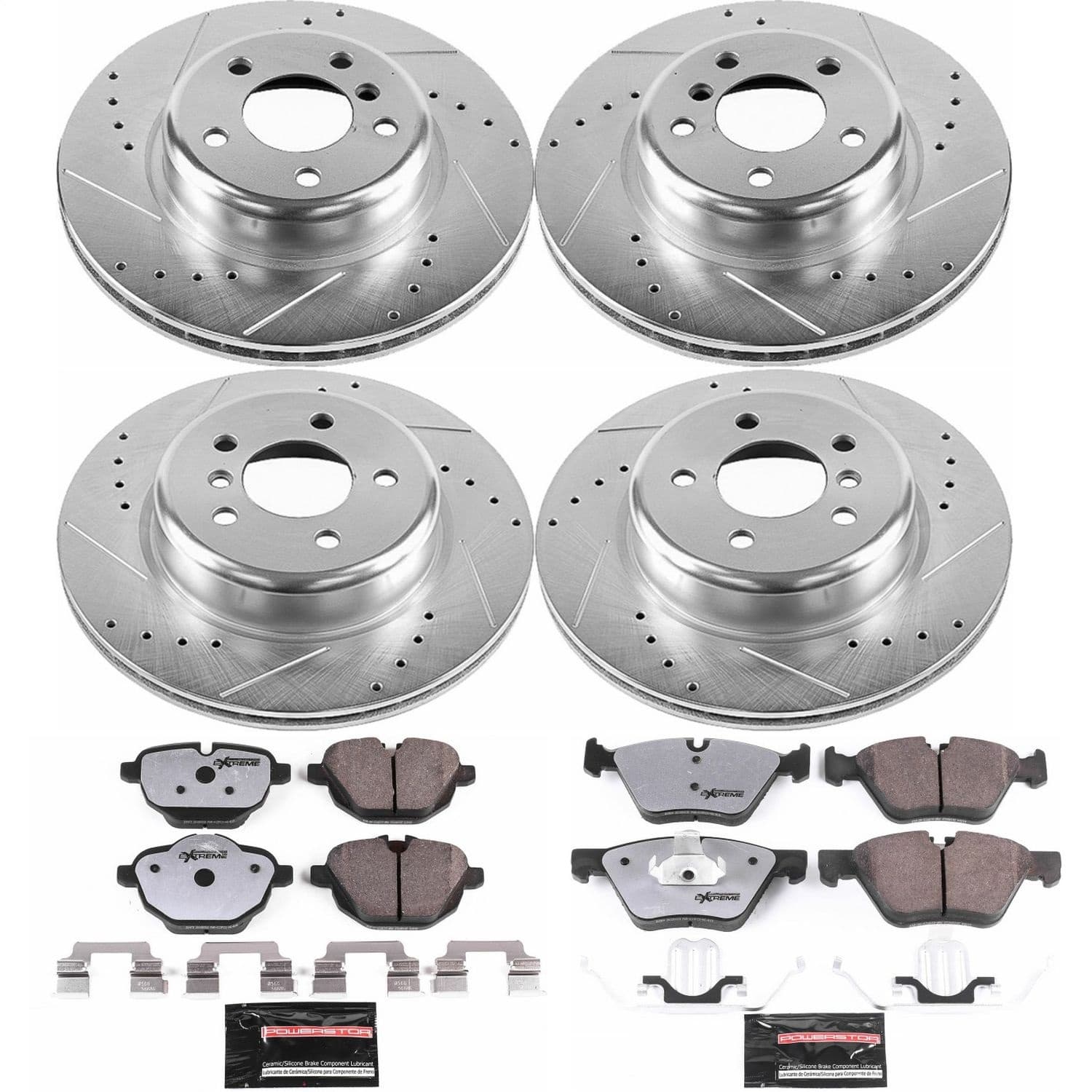 Power Stop - K6033-26 - Front and Rear - Disc Brake Pad and Rotor Kit image 1