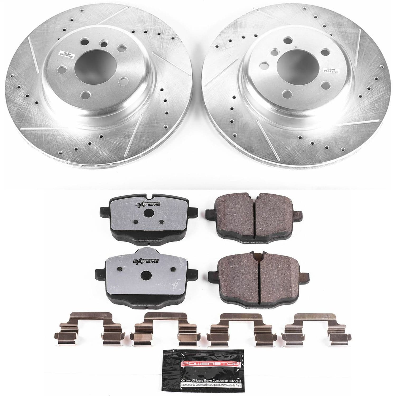 Power Stop - K6037-26 - Rear - Disc Brake Pad and Rotor Kit image 1