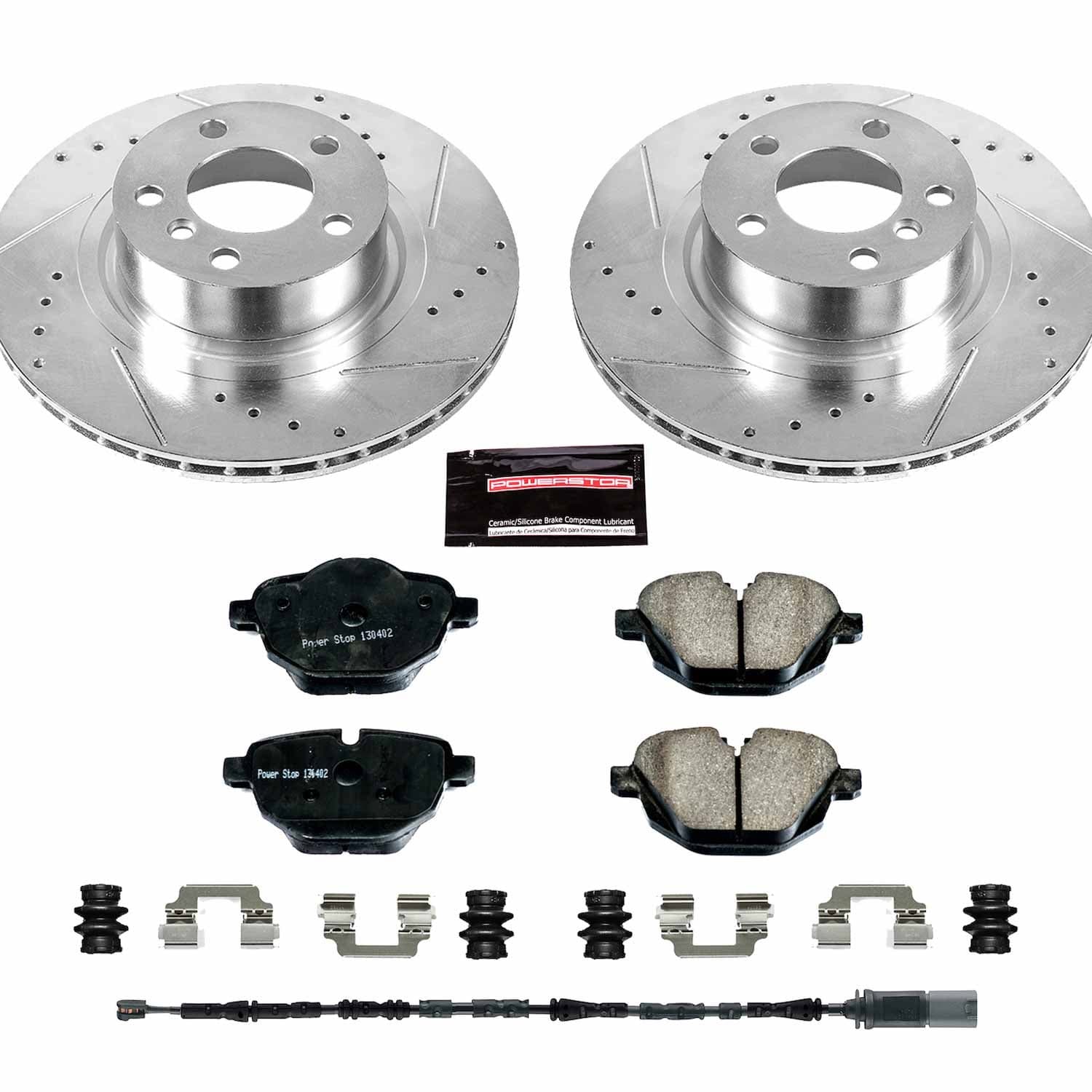 Power Stop - K6040 - Rear - Disc Brake Pad and Rotor Kit image 1
