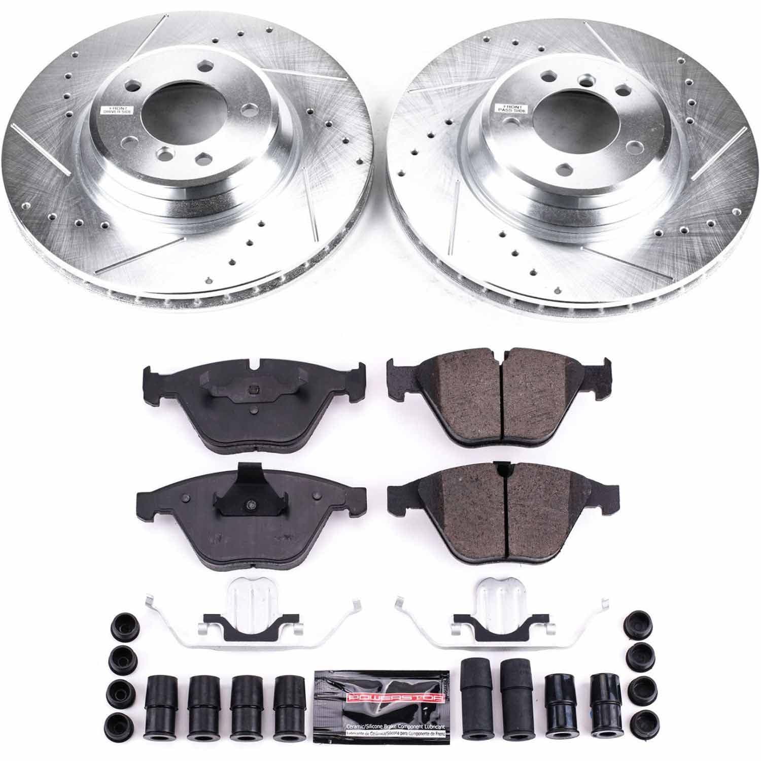 Power Stop - K6058 - Front - Disc Brake Pad and Rotor Kit image 1
