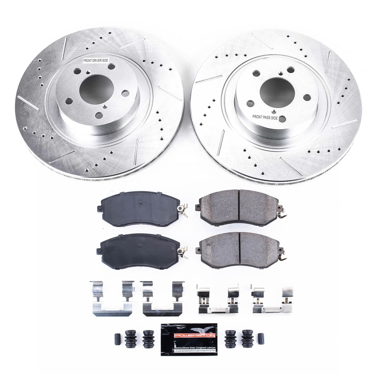 Power Stop - K6082 - Front - Disc Brake Pad and Rotor Kit image 1